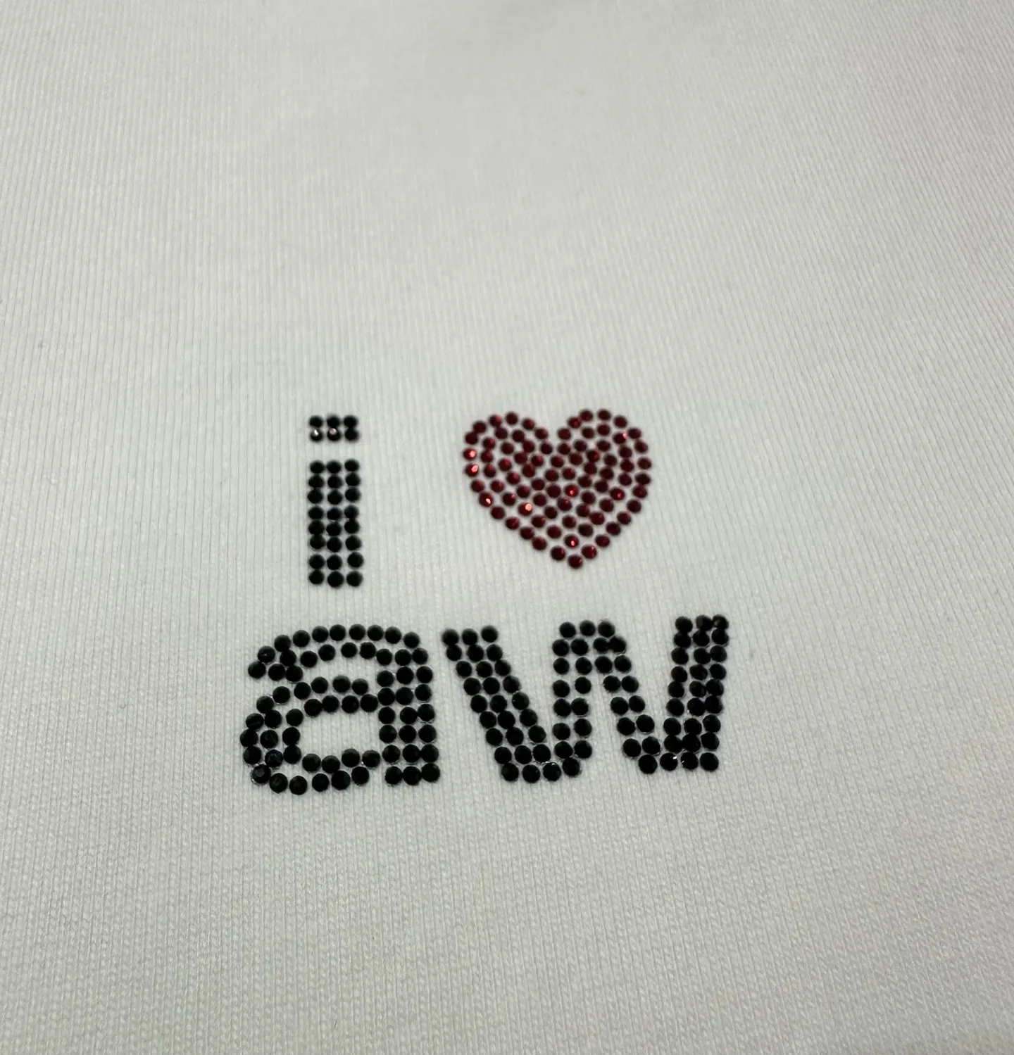 Hotfix Rhinestone Logo Cotton T-Shirt D20023130 — view 7