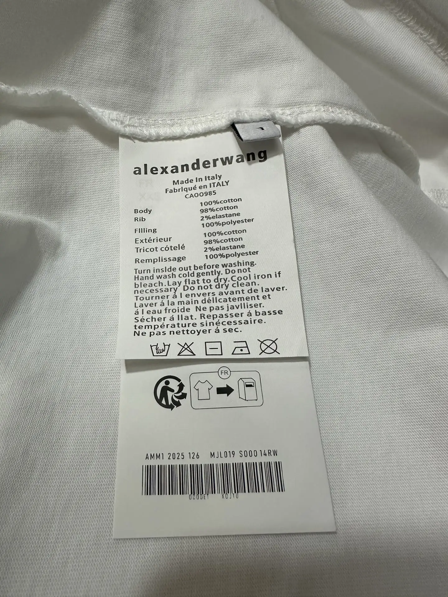 Hotfix Rhinestone Logo Cotton T-Shirt D20023130 — view 9