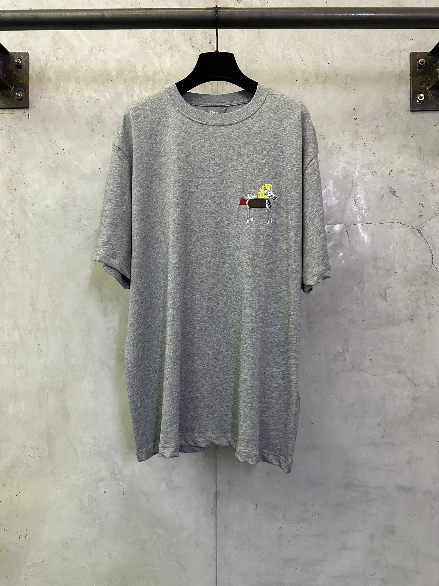 Embroidered Pony Cotton Jersey T-Shirt D21012476