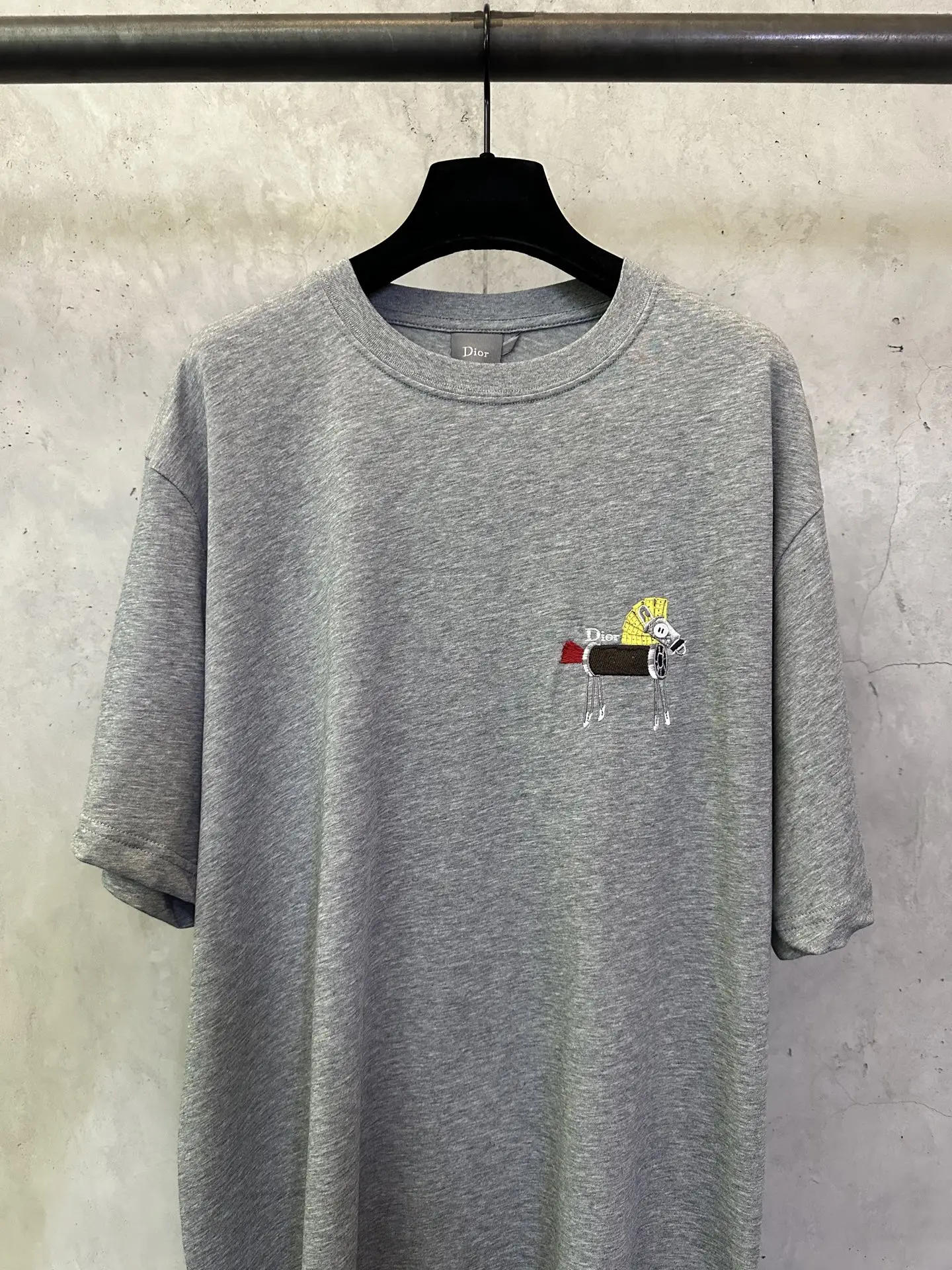Embroidered Pony Cotton Jersey T-Shirt D21012476 — view 3