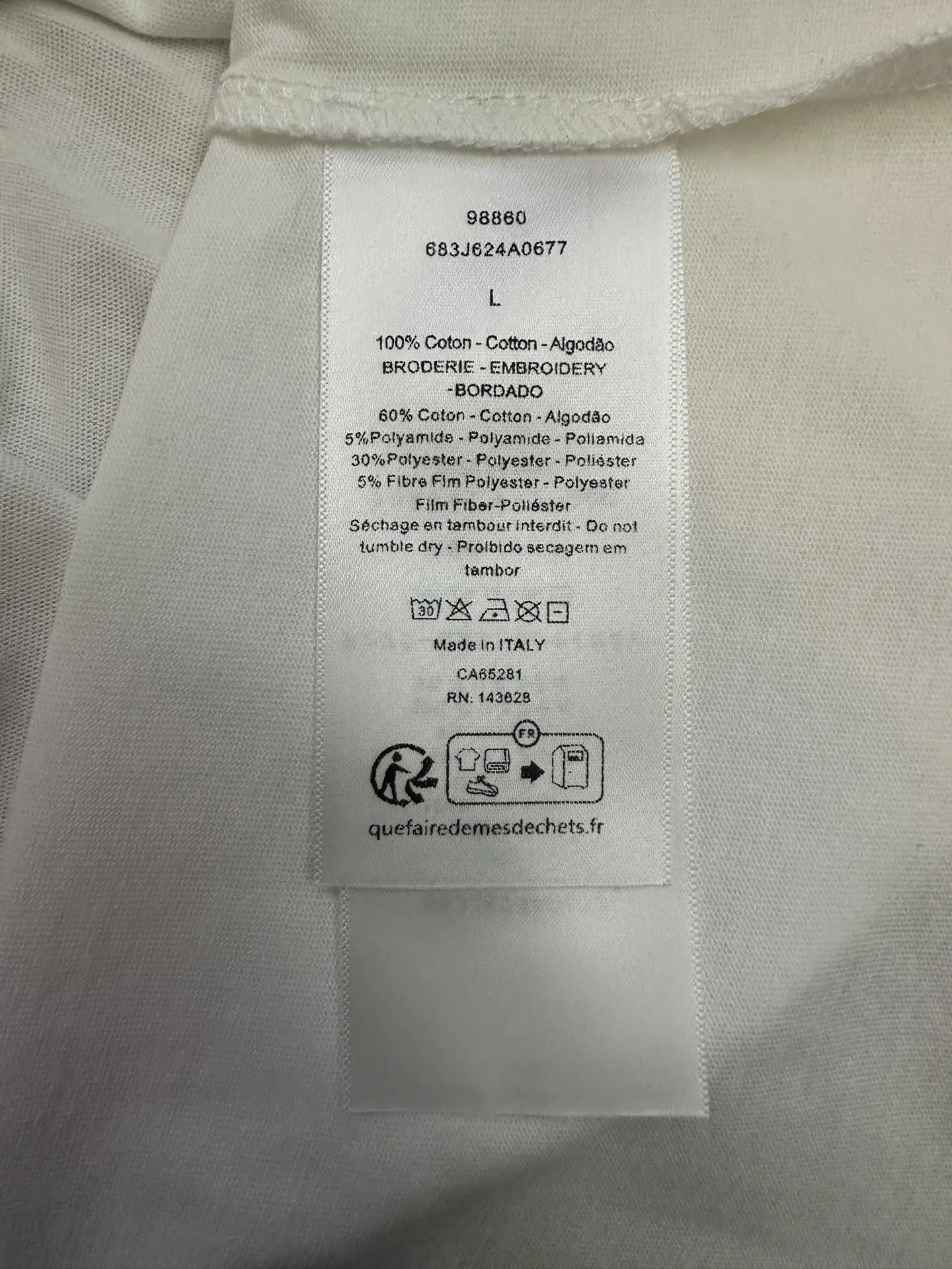 Embroidered Cotton-Jersey T-Shirt D21012477 — view 9