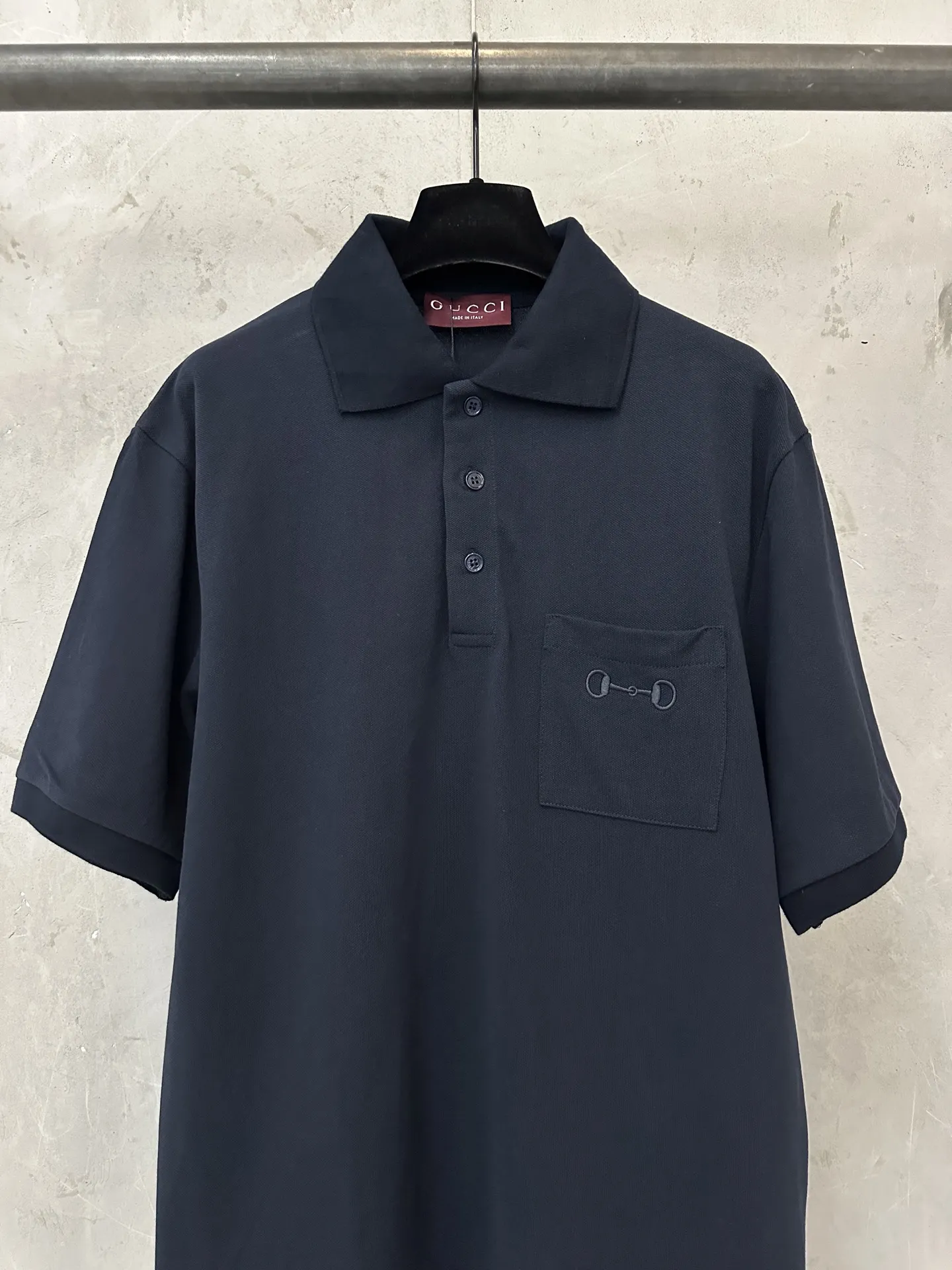 Horsebit Embroidered Cotton-Piqué Polo Shirt D21011481 — view 3