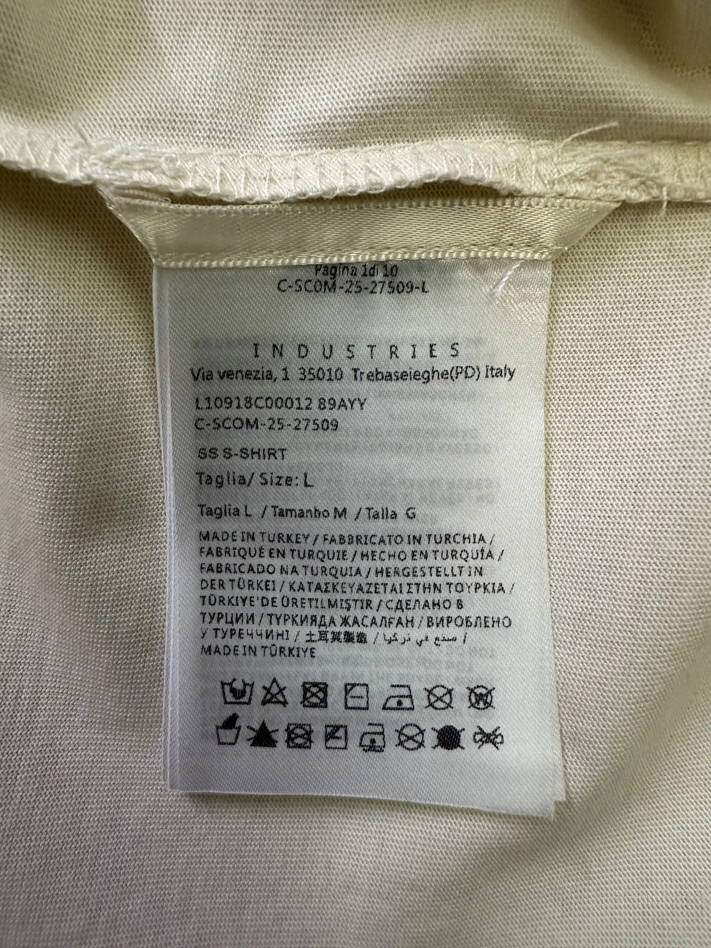 Embroidered Cotton T-Shirt with Tipped Collar D21012452 — view 9