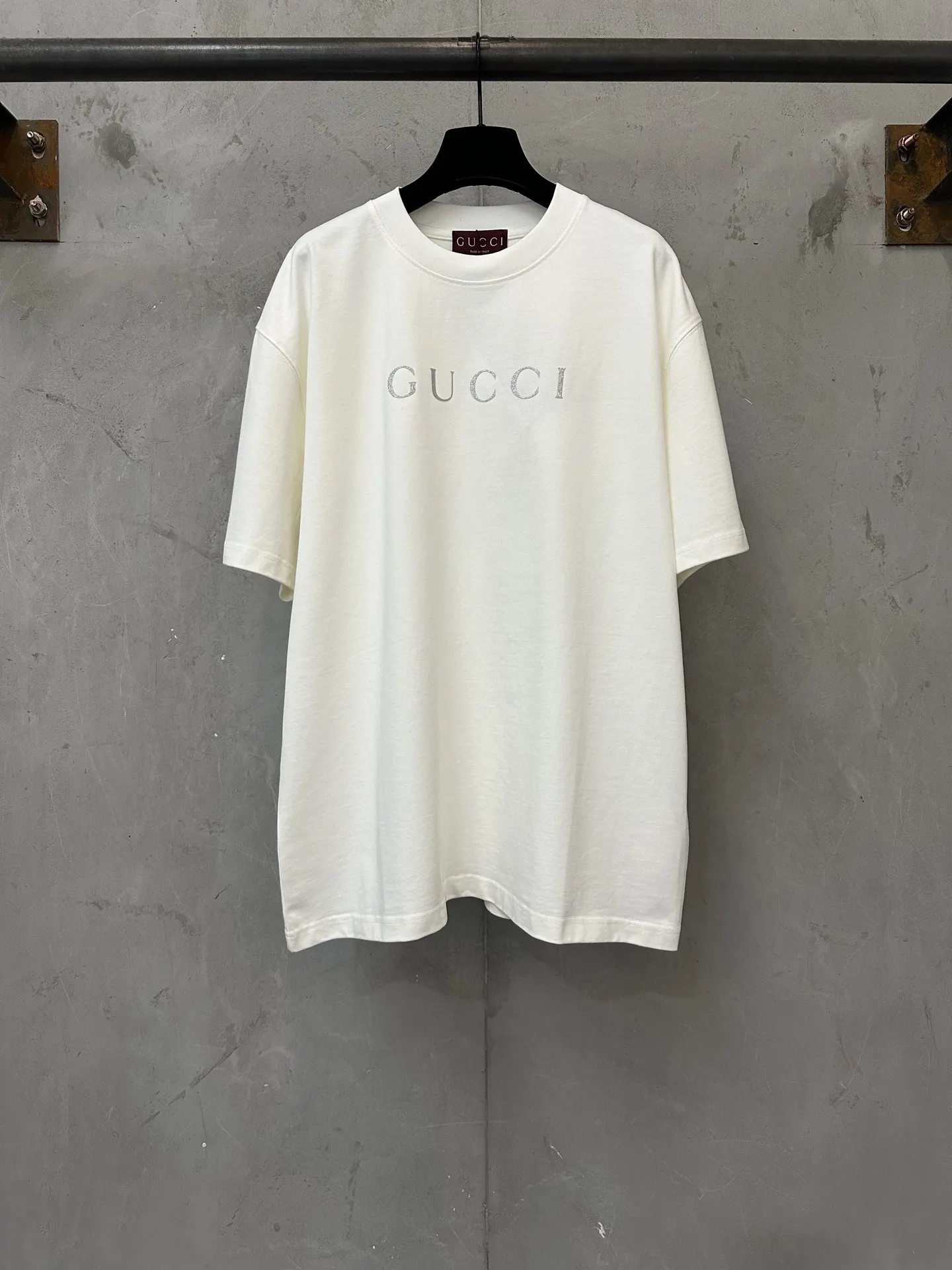 Glitter Logo Heavyweight Cotton T-Shirt D21022258