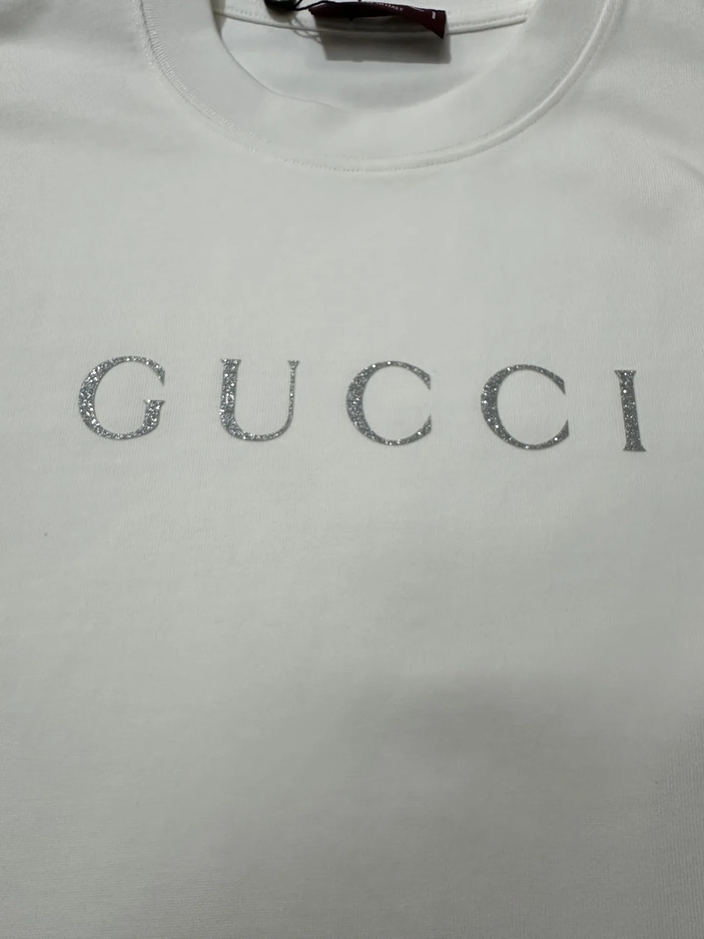 Glitter Logo Heavyweight Cotton T-Shirt D21022258 — view 7
