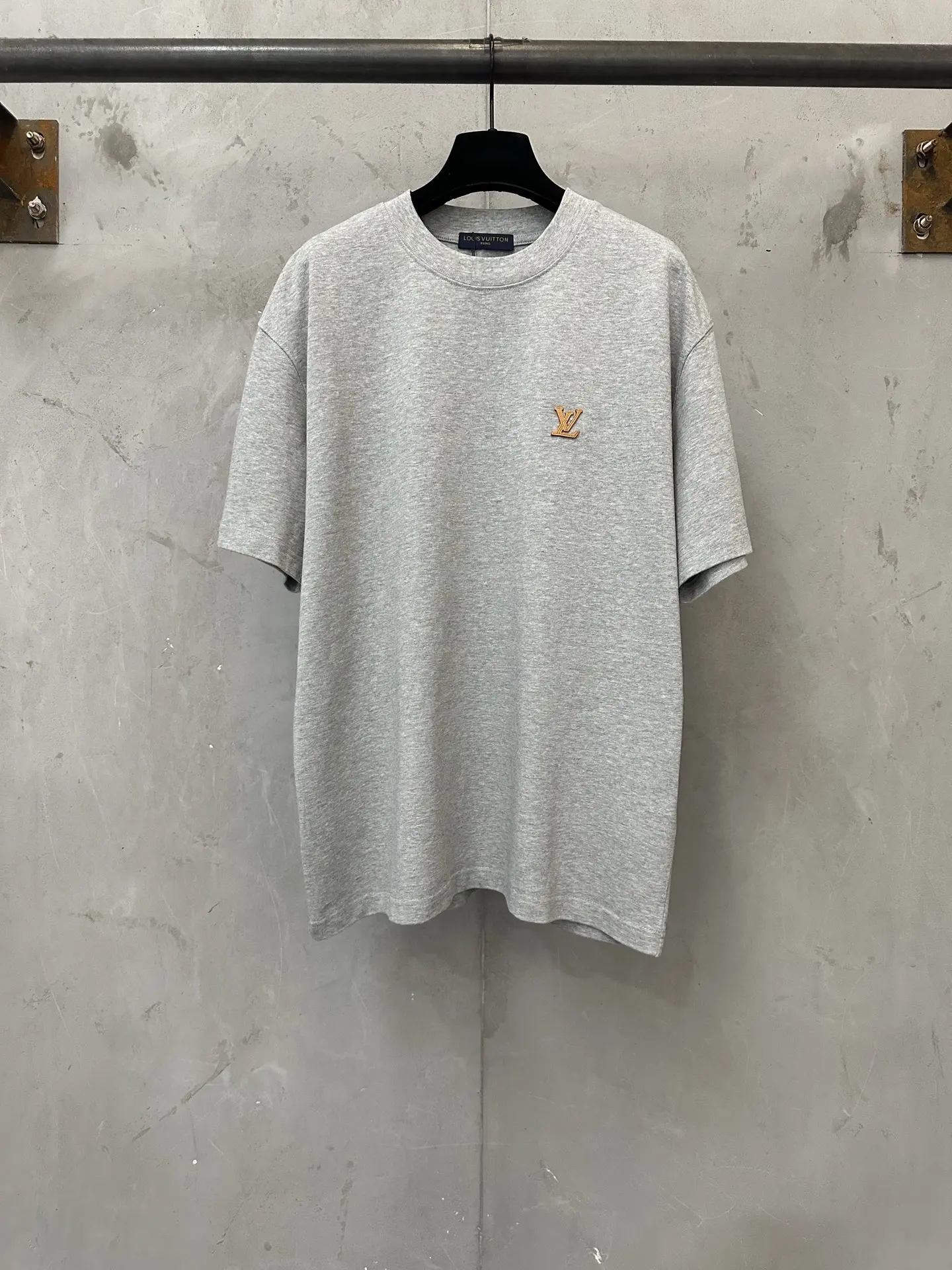 Leather Patch Logo Heavyweight Cotton T-Shirt D21022241