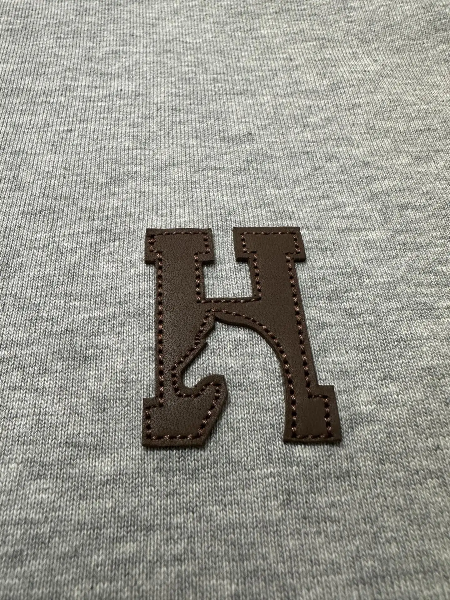 Leather Patch Heavyweight Cotton T-Shirt D21020507 — view 7