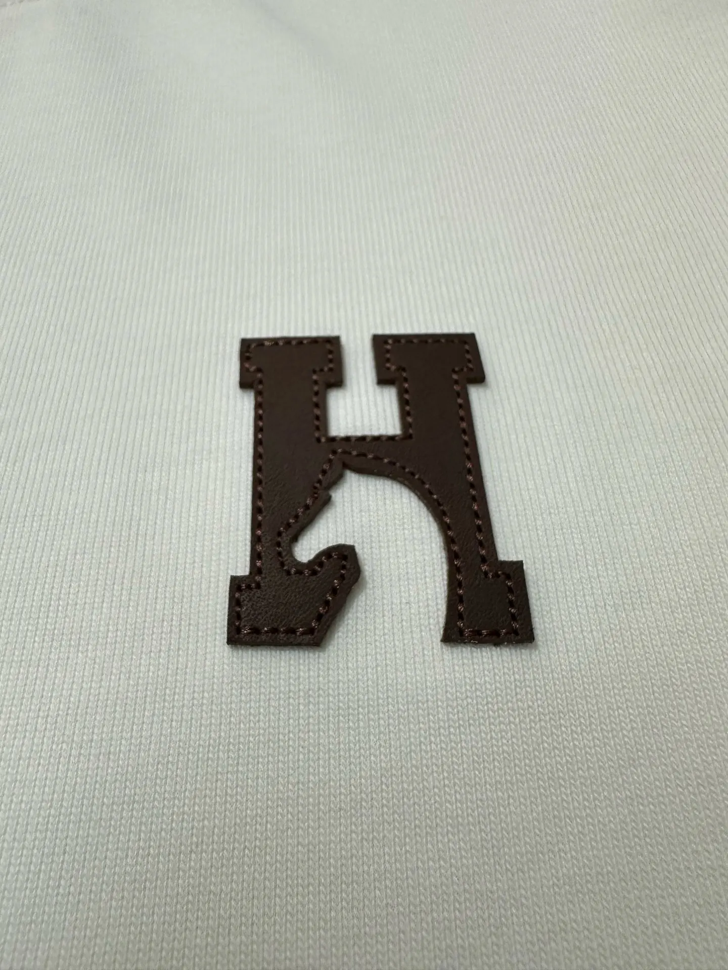 Heavyweight Cotton T-Shirt with Leather Patch D21020509 — view 7