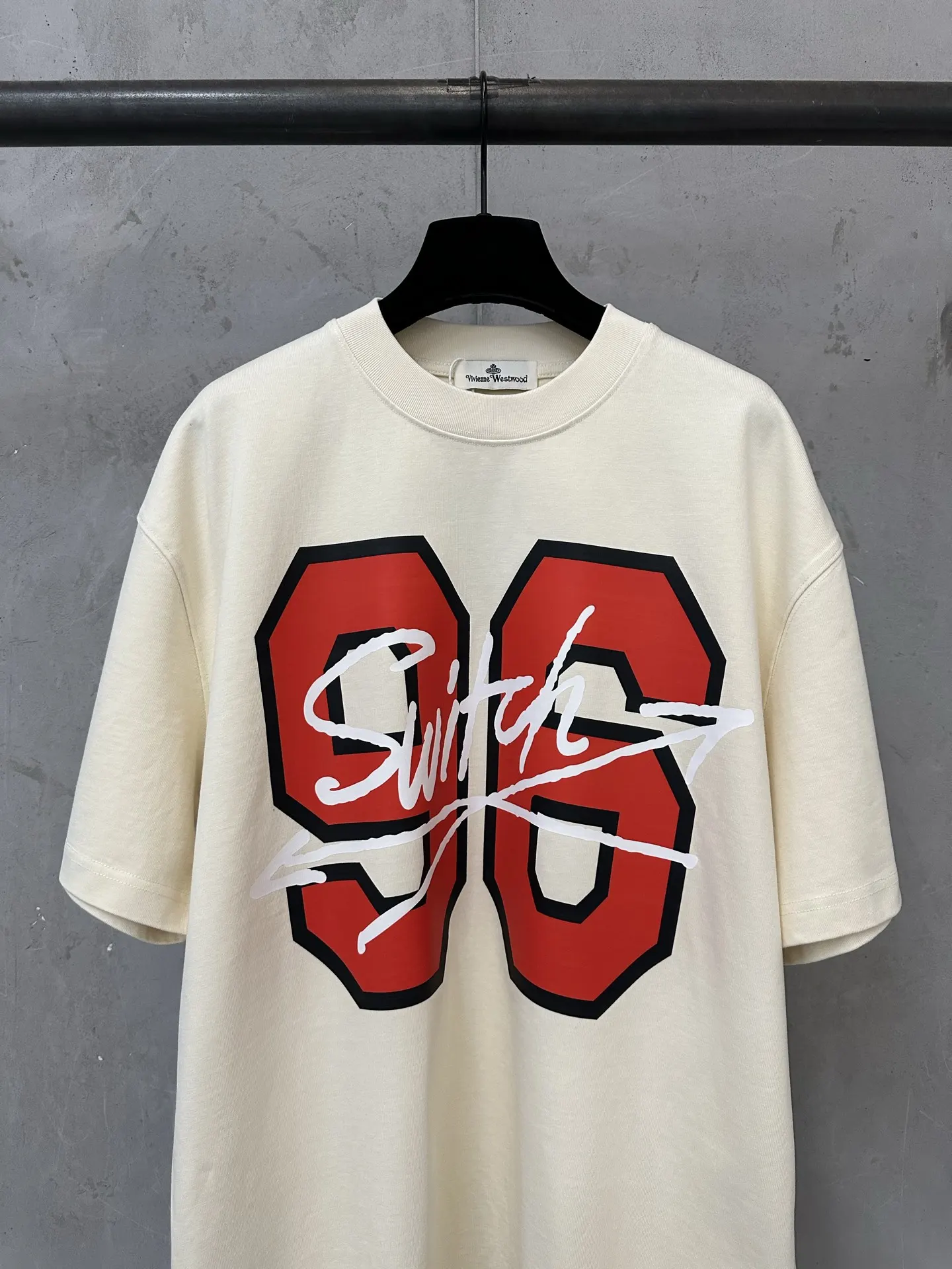 96 Graphic Print Heavyweight Cotton T-Shirt D21523071 — view 3