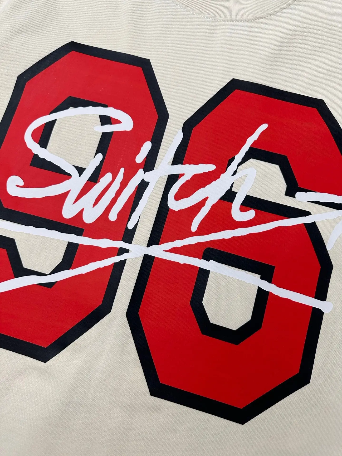 96 Graphic Print Heavyweight Cotton T-Shirt D21523071 — view 7