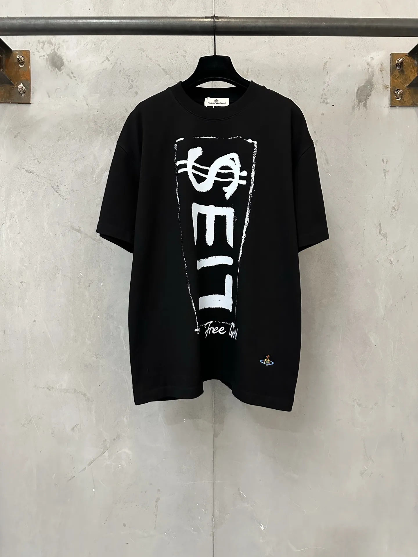 LIES Graffiti Print Heavyweight Cotton T-Shirt D21523144