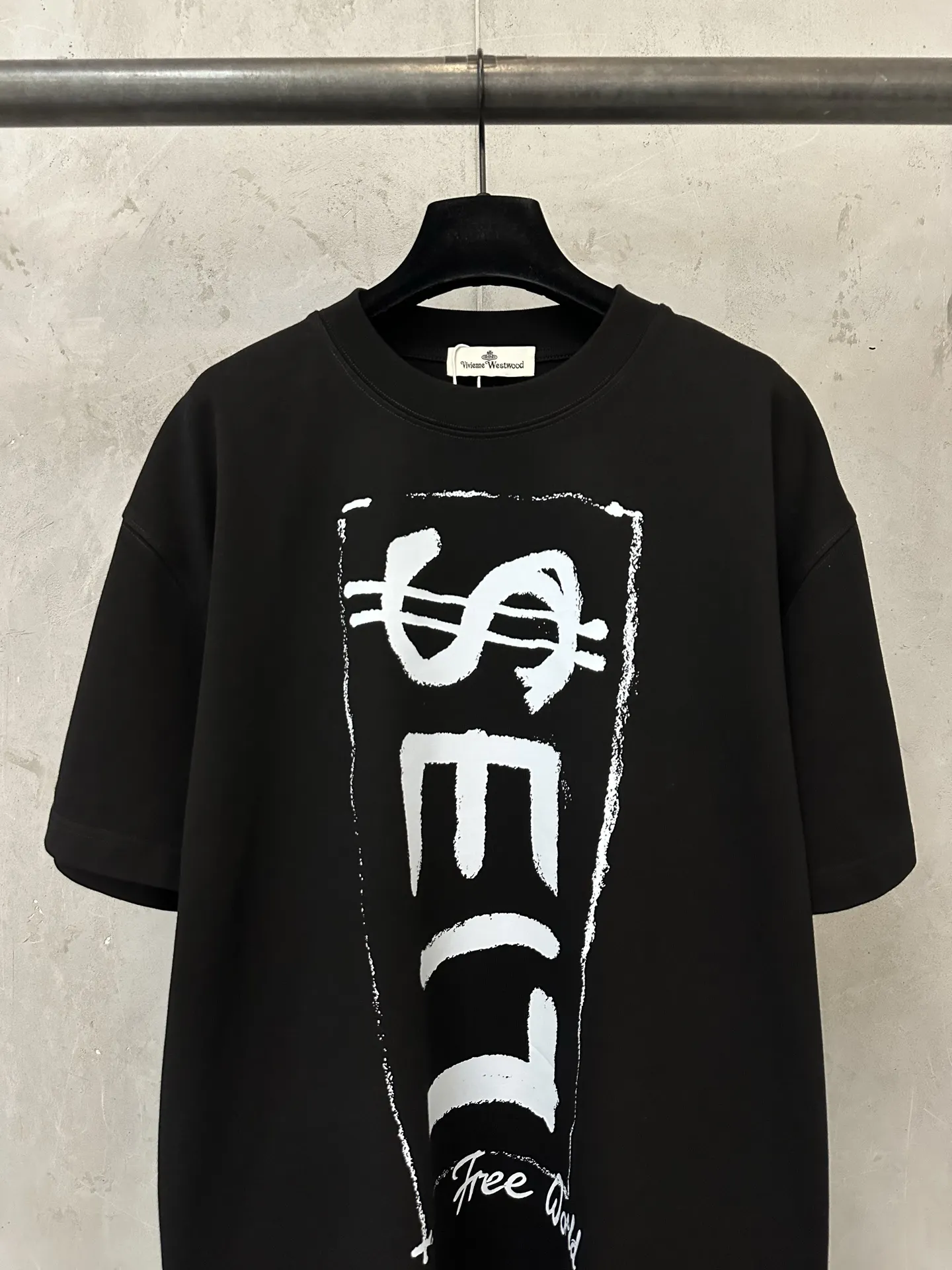 LIES Graffiti Print Heavyweight Cotton T-Shirt D21523144 — view 3