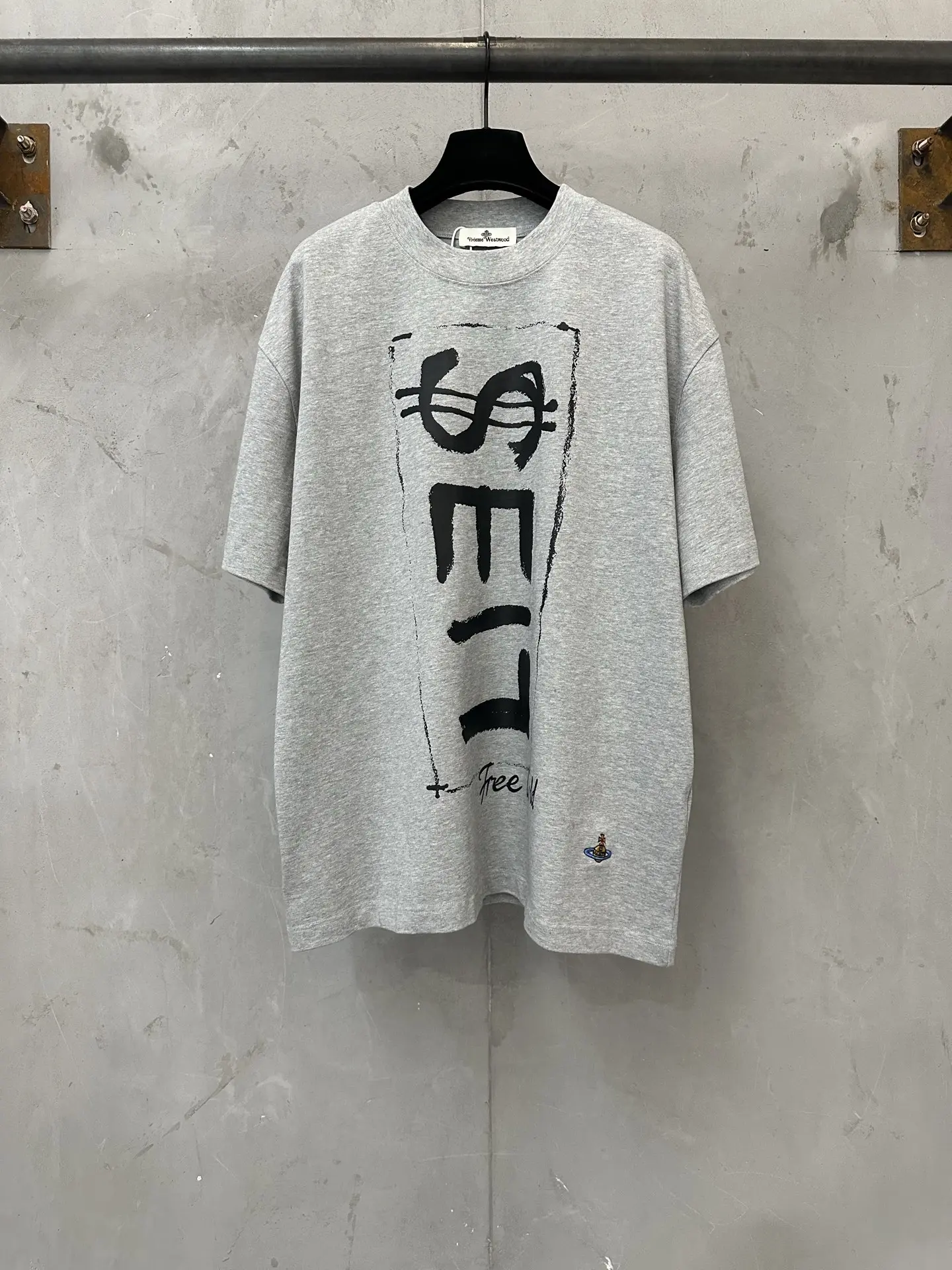LIES Graffiti Print Heavyweight Cotton T-Shirt D21523143