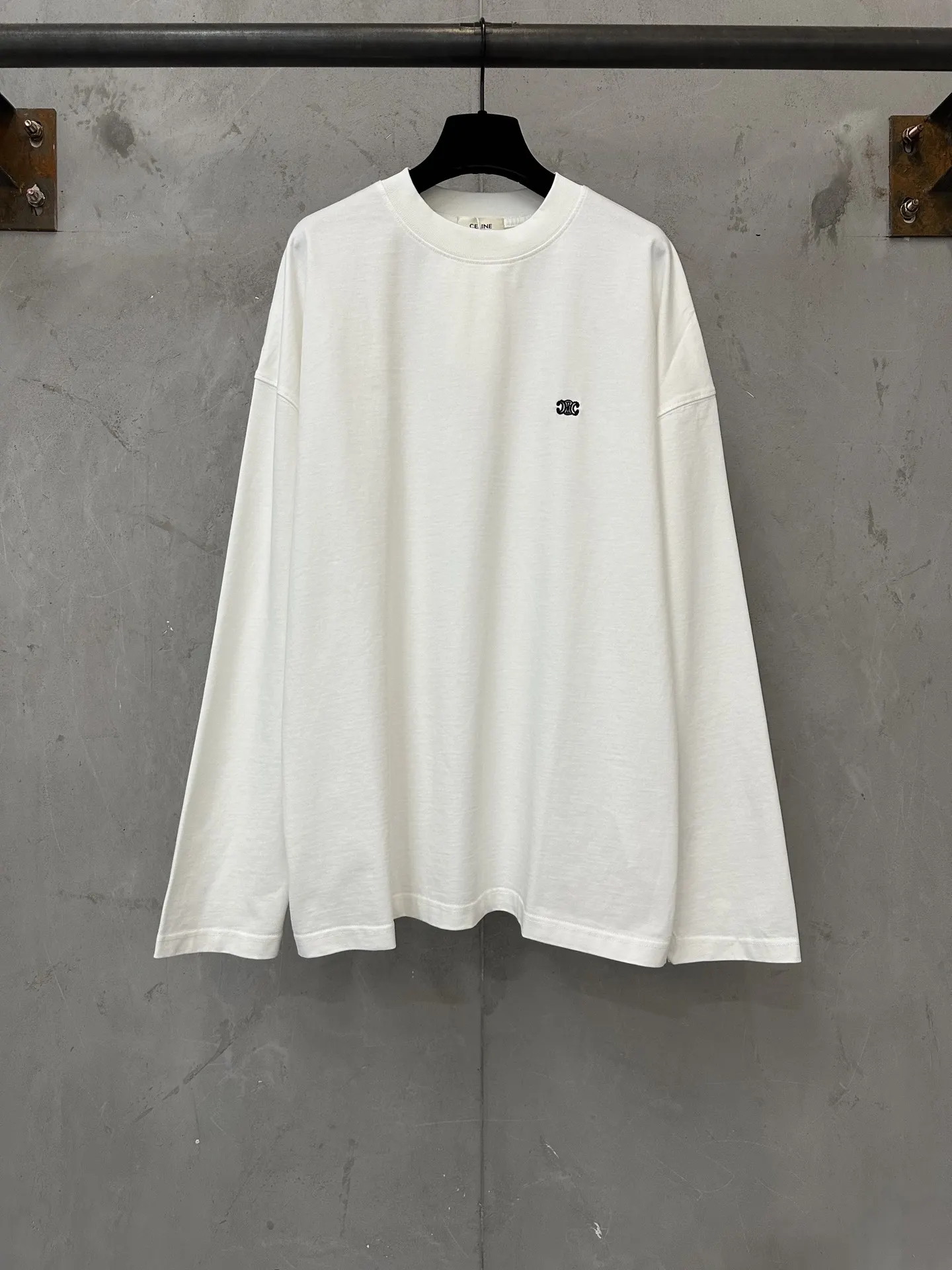 Triomphe Logo Embroidered Long-Sleeve T-Shirt D22018873