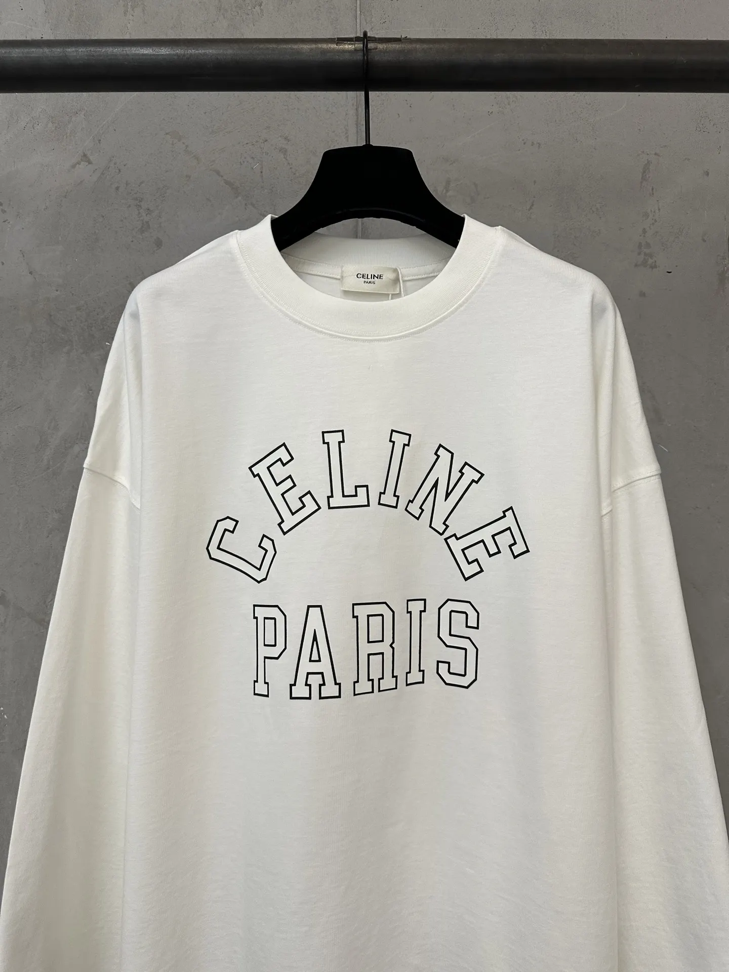 Logo Print Long-Sleeve Cotton T-Shirt D22023120 — view 3
