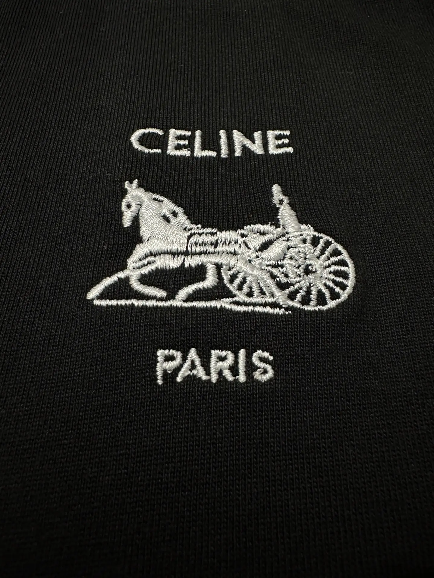 Triomphe Horse and Carriage Embroidered Long-Sleeve T-Shirt D22018848 — view 7