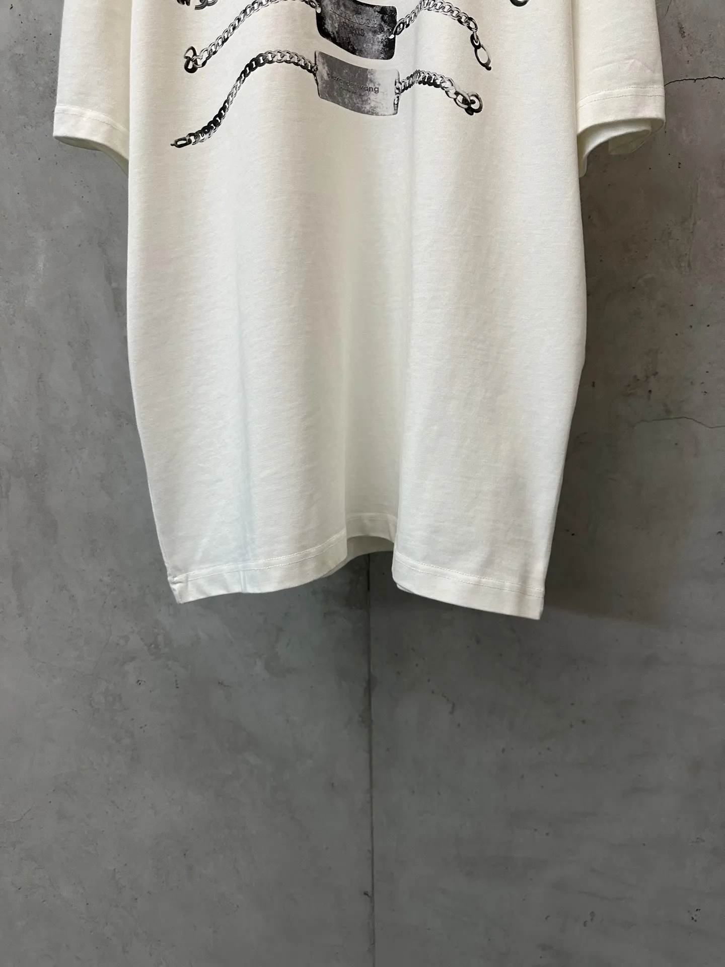 Chain Print Heavyweight Cotton T-Shirt D22011914 — view 4