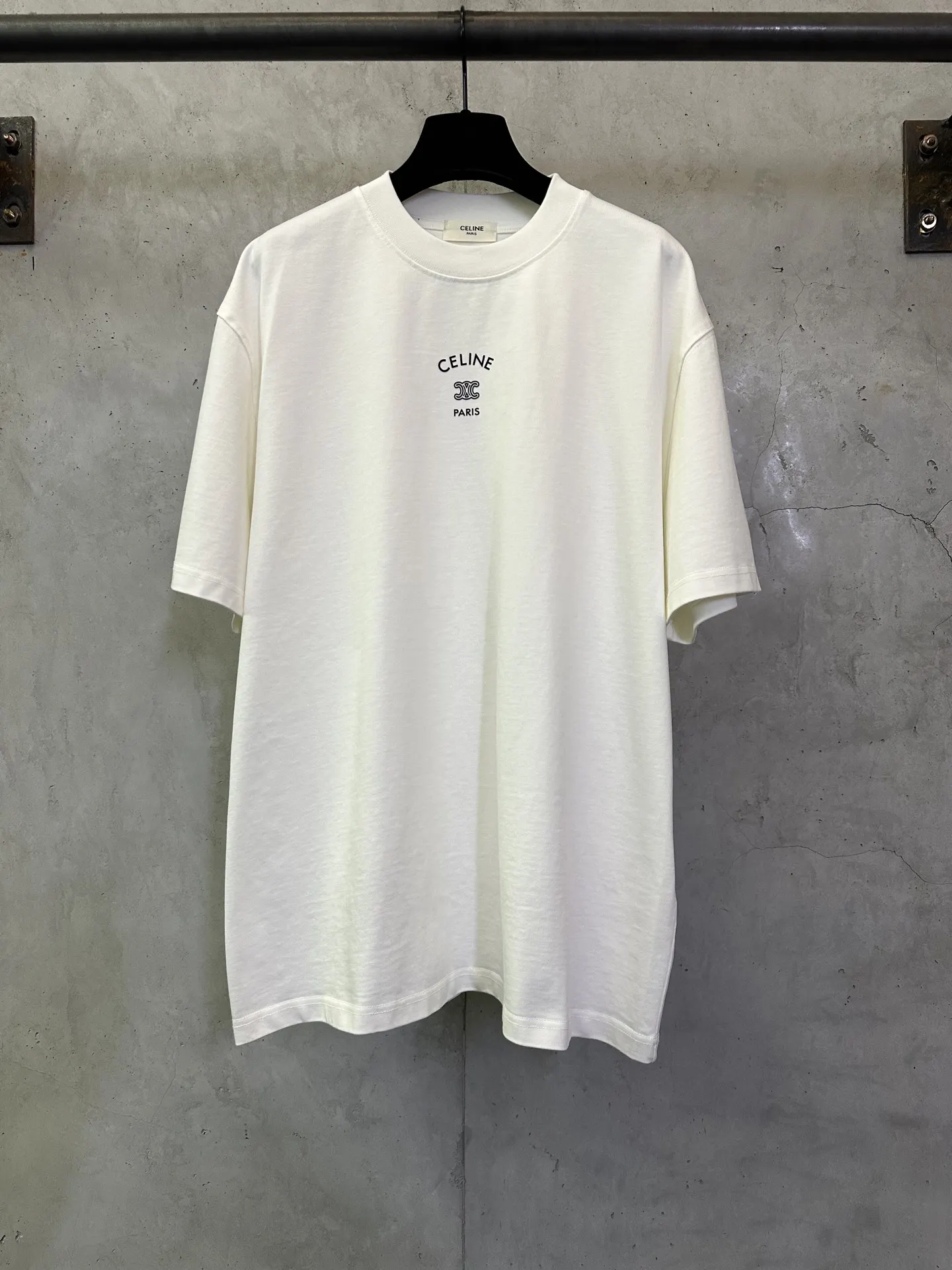 Triomphe Logo Heavyweight Cotton T-Shirt D22012465