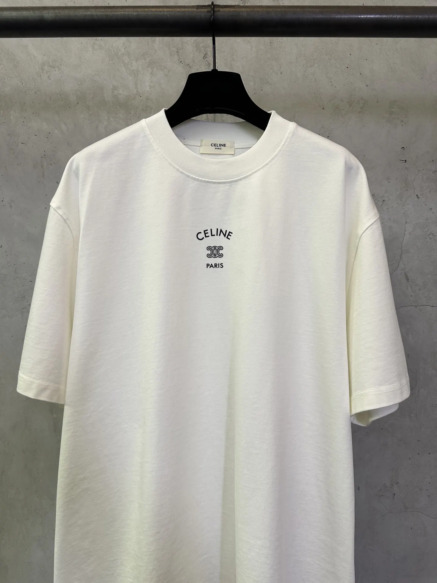 Triomphe Logo Heavyweight Cotton T-Shirt D22012465 — view 3