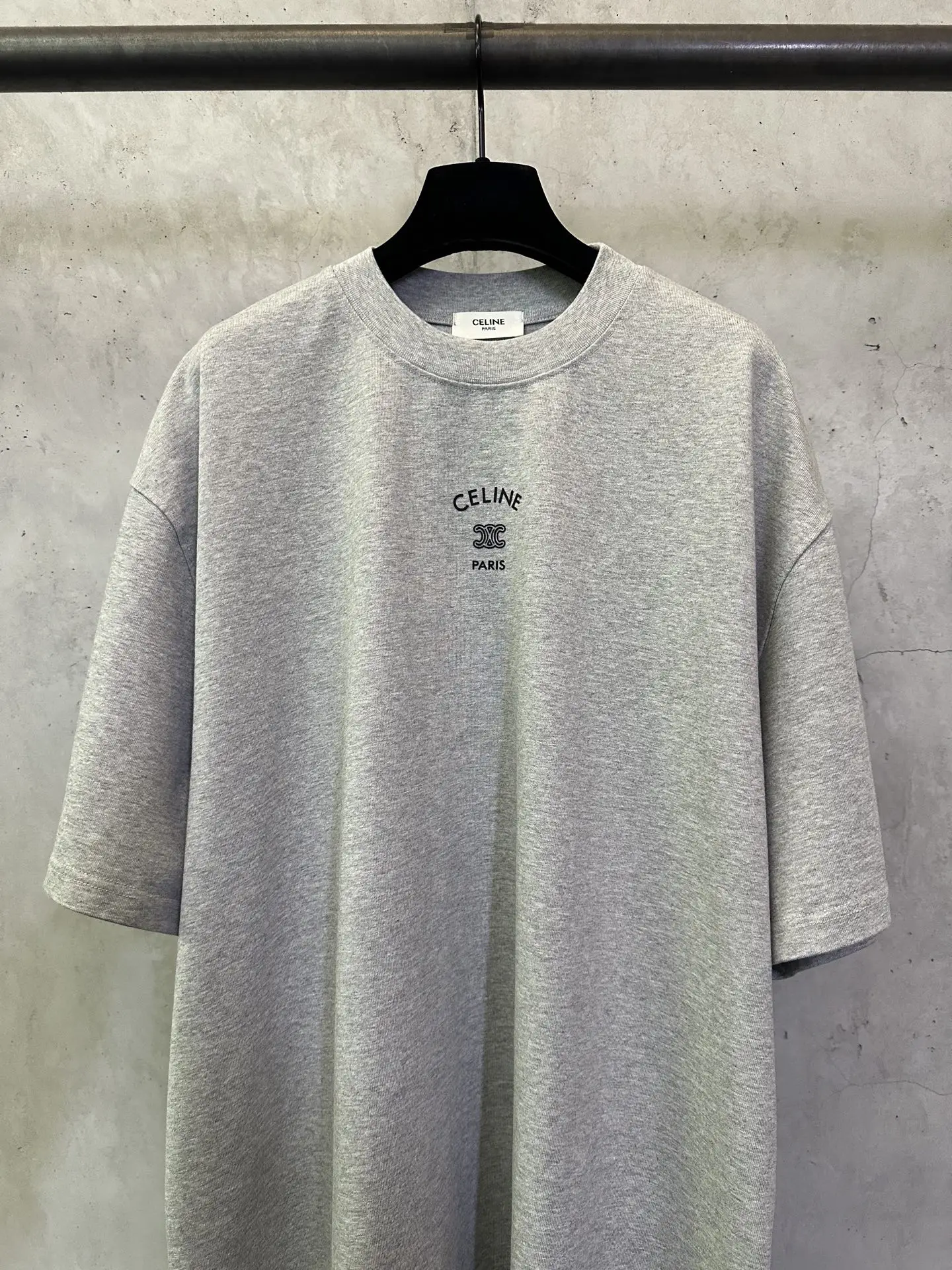 Triomphe Logo Heavyweight Cotton T-Shirt D22012466 — view 3