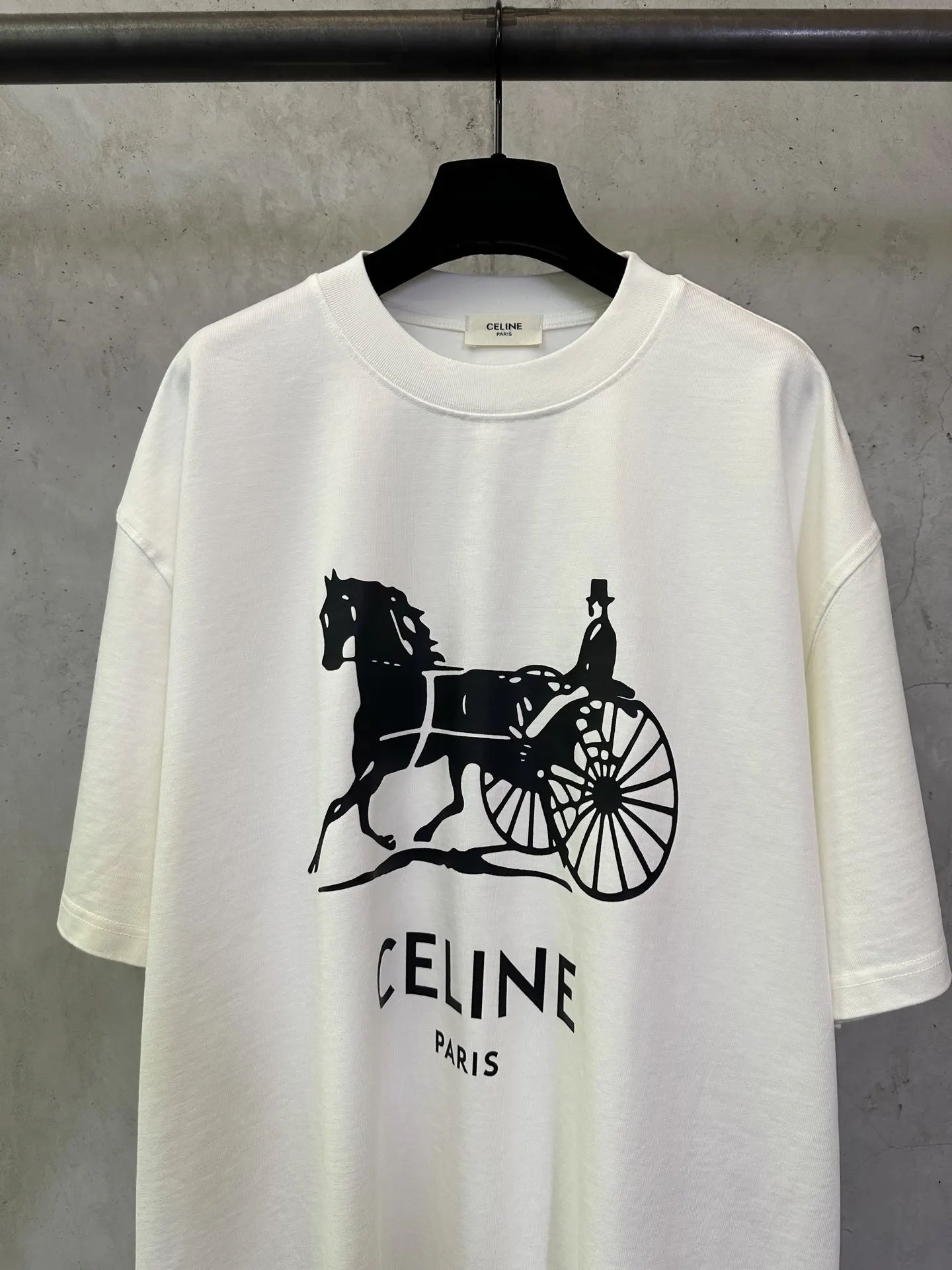Horse and Carriage Logo Print Cotton T-Shirt D22012483 — view 3