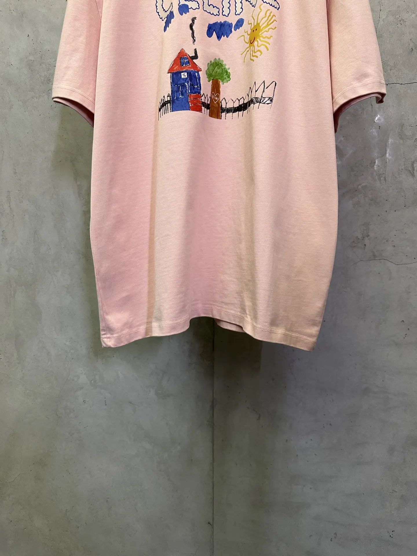 Drawing Print Heavyweight Cotton T-Shirt D22012355 — view 4