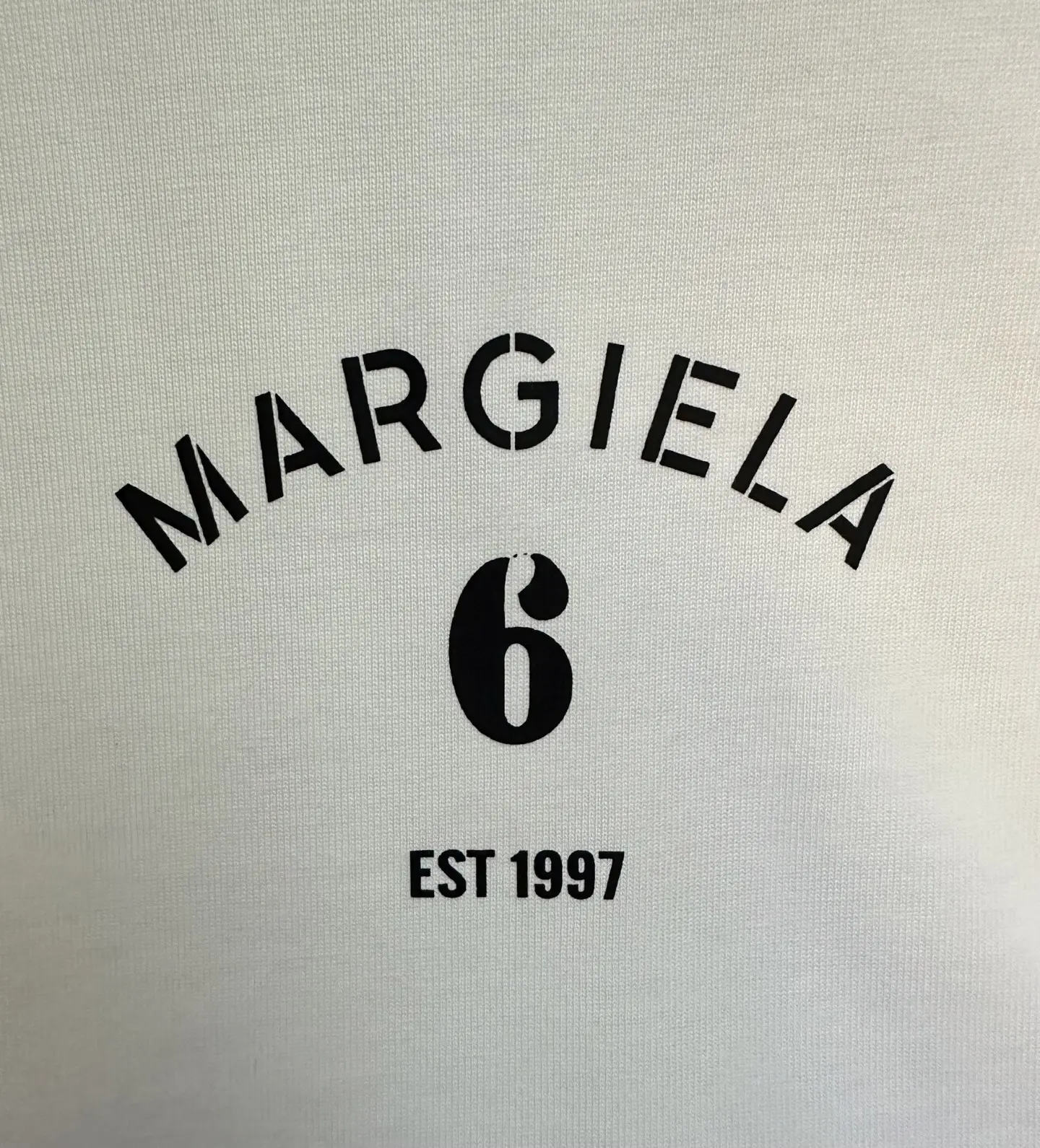 MM6 Logo Print Heavyweight Cotton T-Shirt D22012481 — view 8