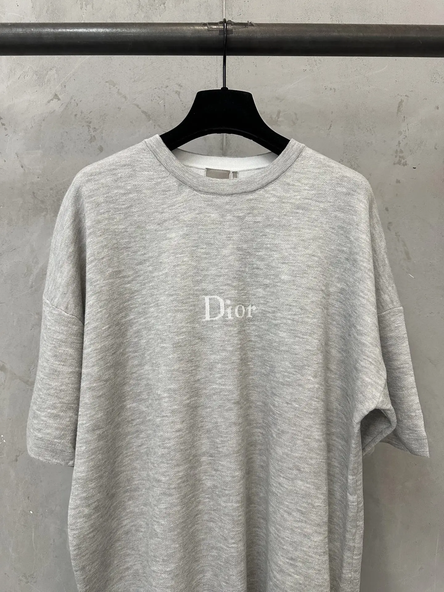 Logo Jacquard Cotton Knit T-Shirt D24018895 — view 3