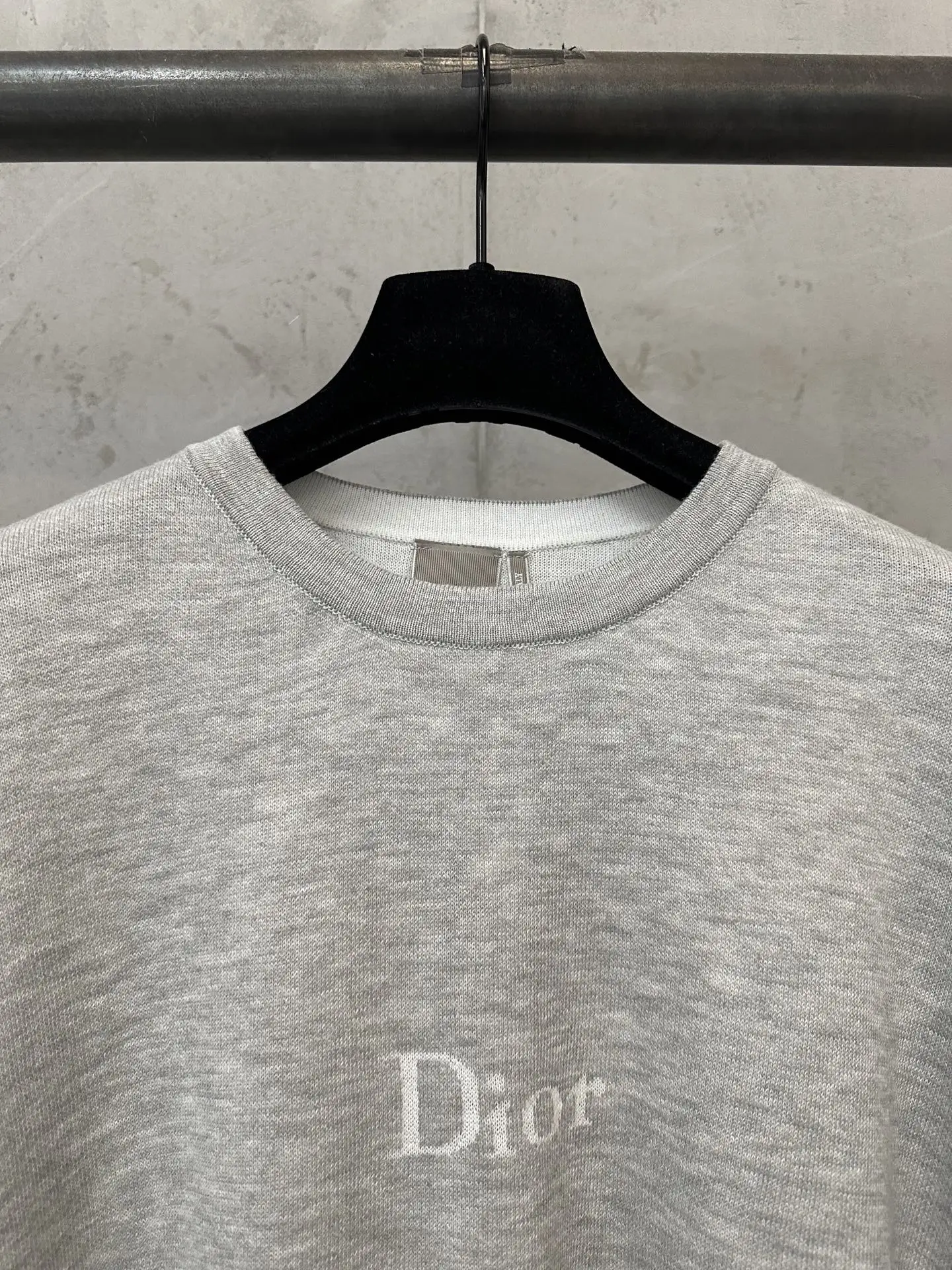 Logo Jacquard Cotton Knit T-Shirt D24018895 — view 5