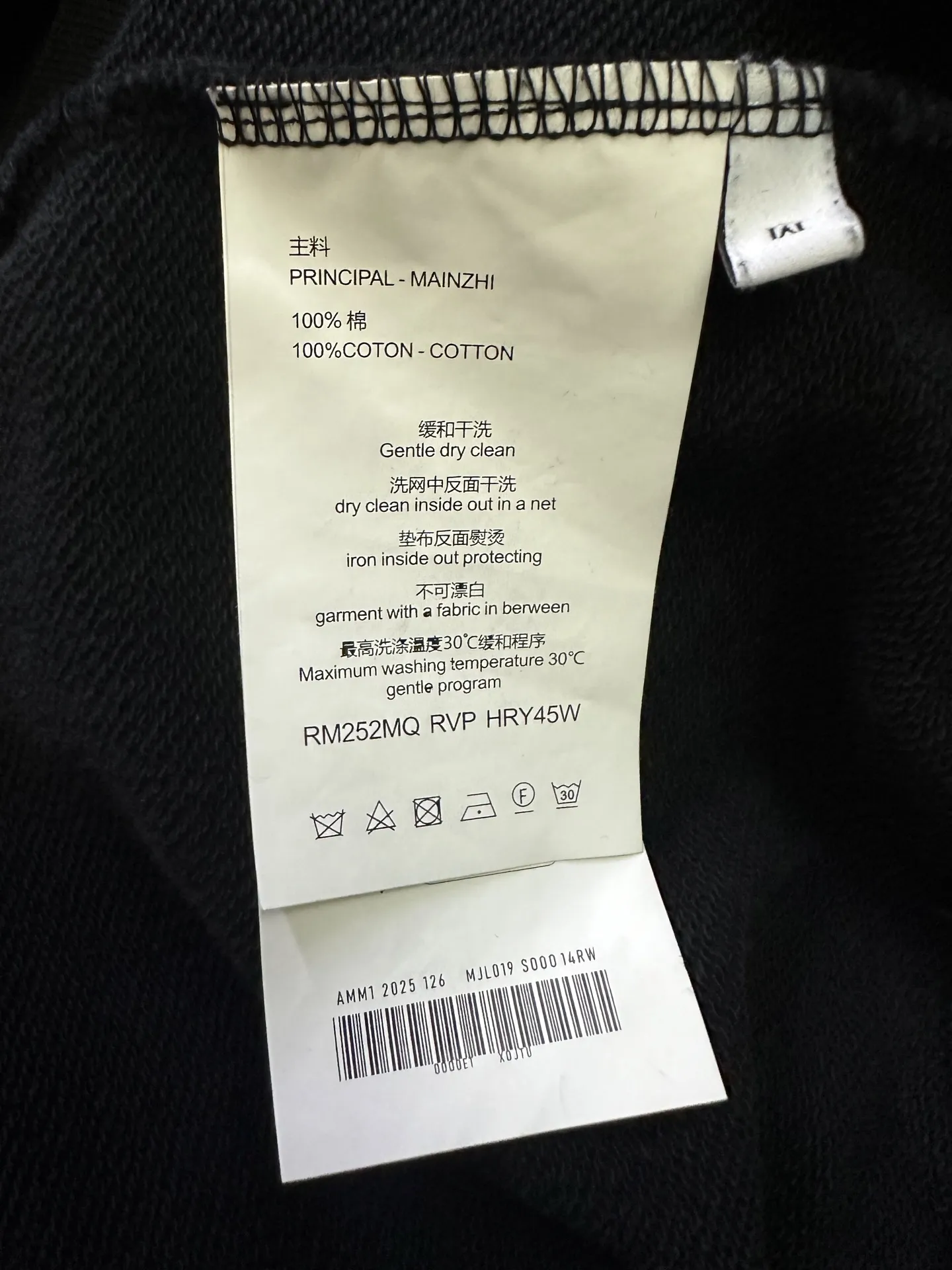 Logo Print Heavyweight Cotton Sweatshirt D24011501 — view 9