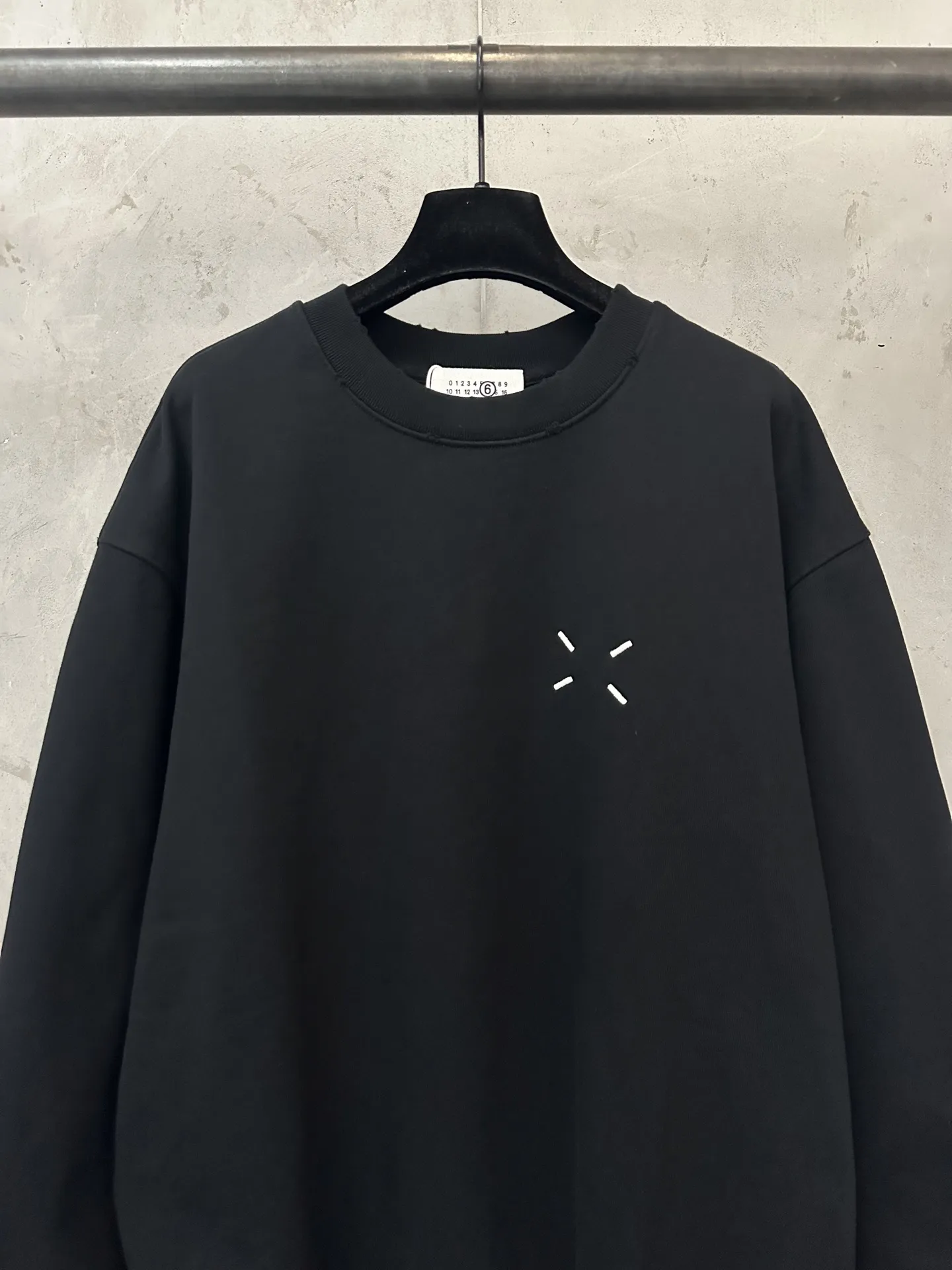MM6 Maison Margiela Four-Stitch Crew-Neck Sweatshirt D25020523 — view 3