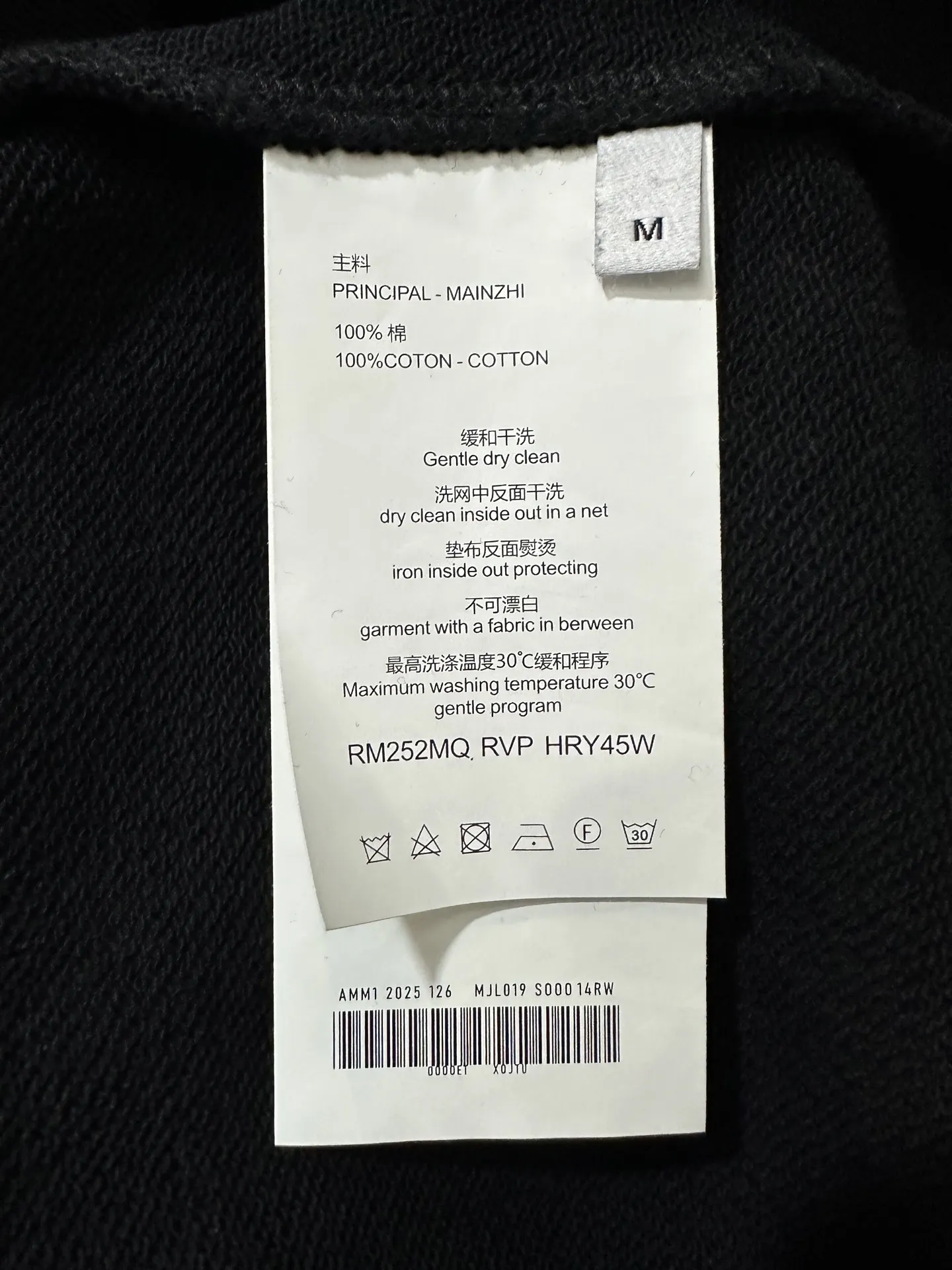 Logo Print Heavyweight Cotton Sweatshirt D25020455 — view 9