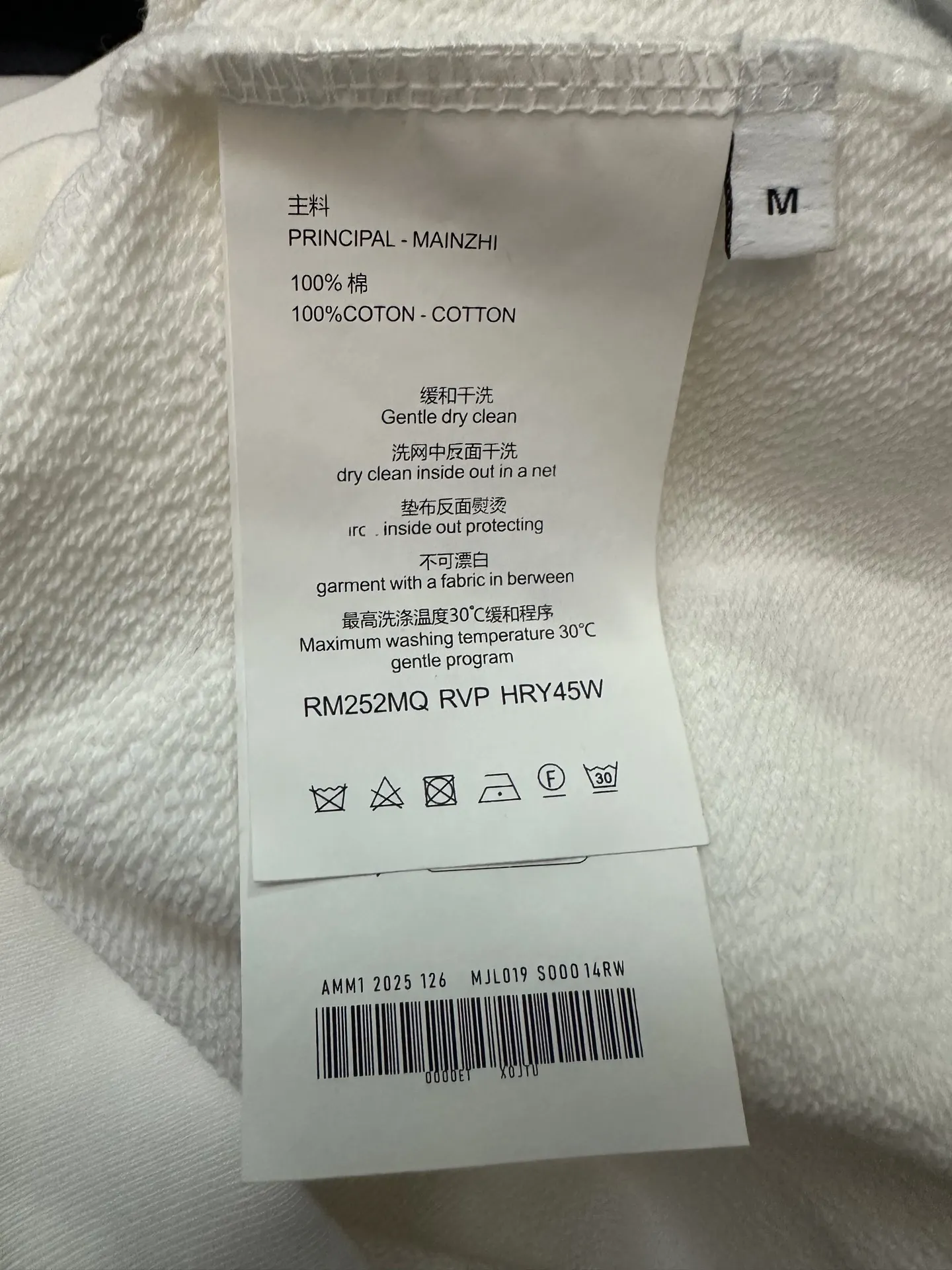 Logo Print Heavyweight Cotton Sweatshirt D25023104 — view 9