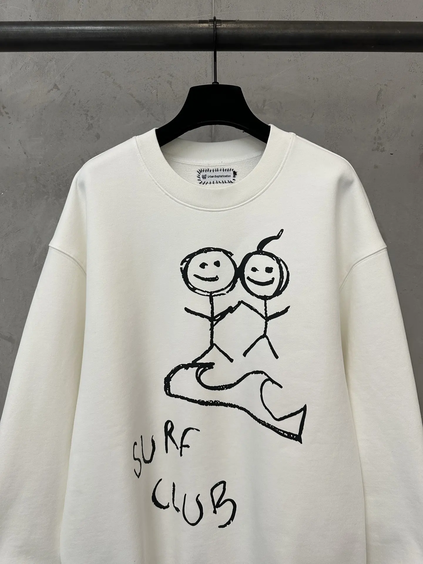 Urban Sophistication Surf Club Graphic Sweatshirt D26018827 — view 3
