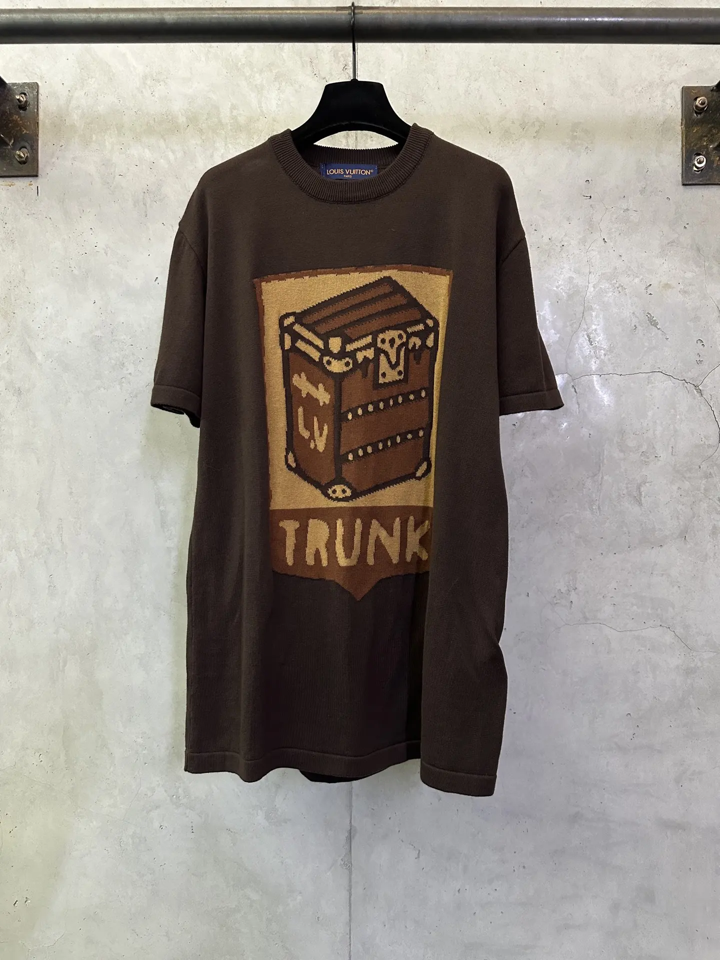 Trunk Jacquard Cotton Knit T-Shirt D27012485