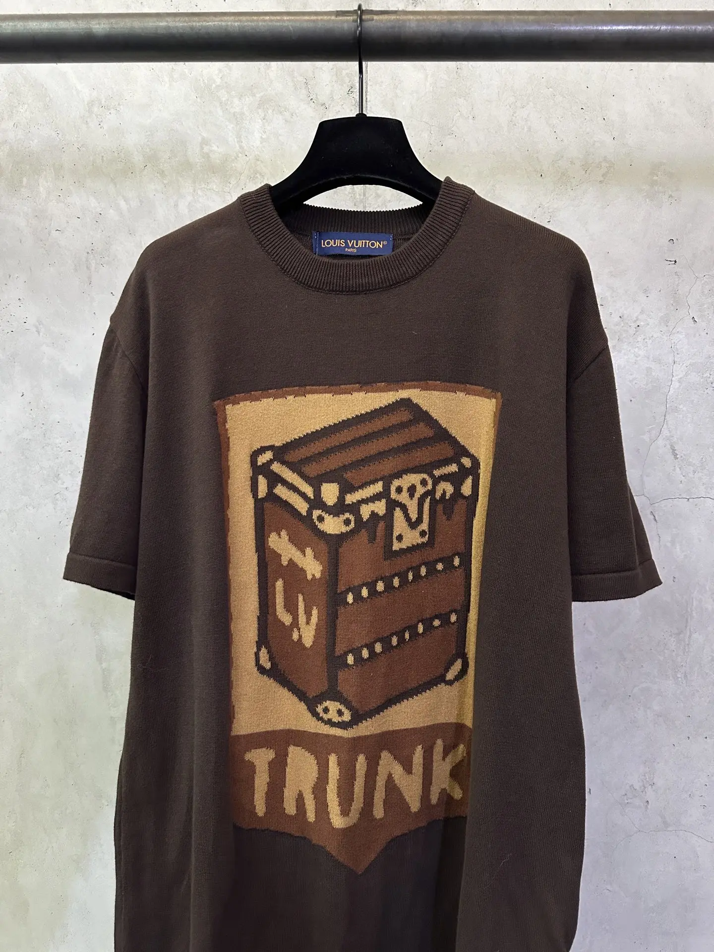 Trunk Jacquard Cotton Knit T-Shirt D27012485 — view 3