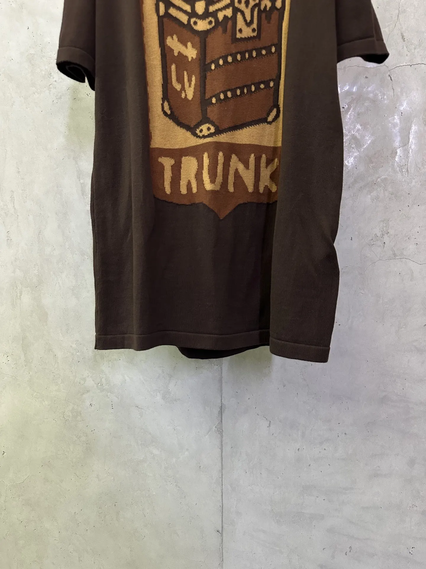 Trunk Jacquard Cotton Knit T-Shirt D27012485 — view 4