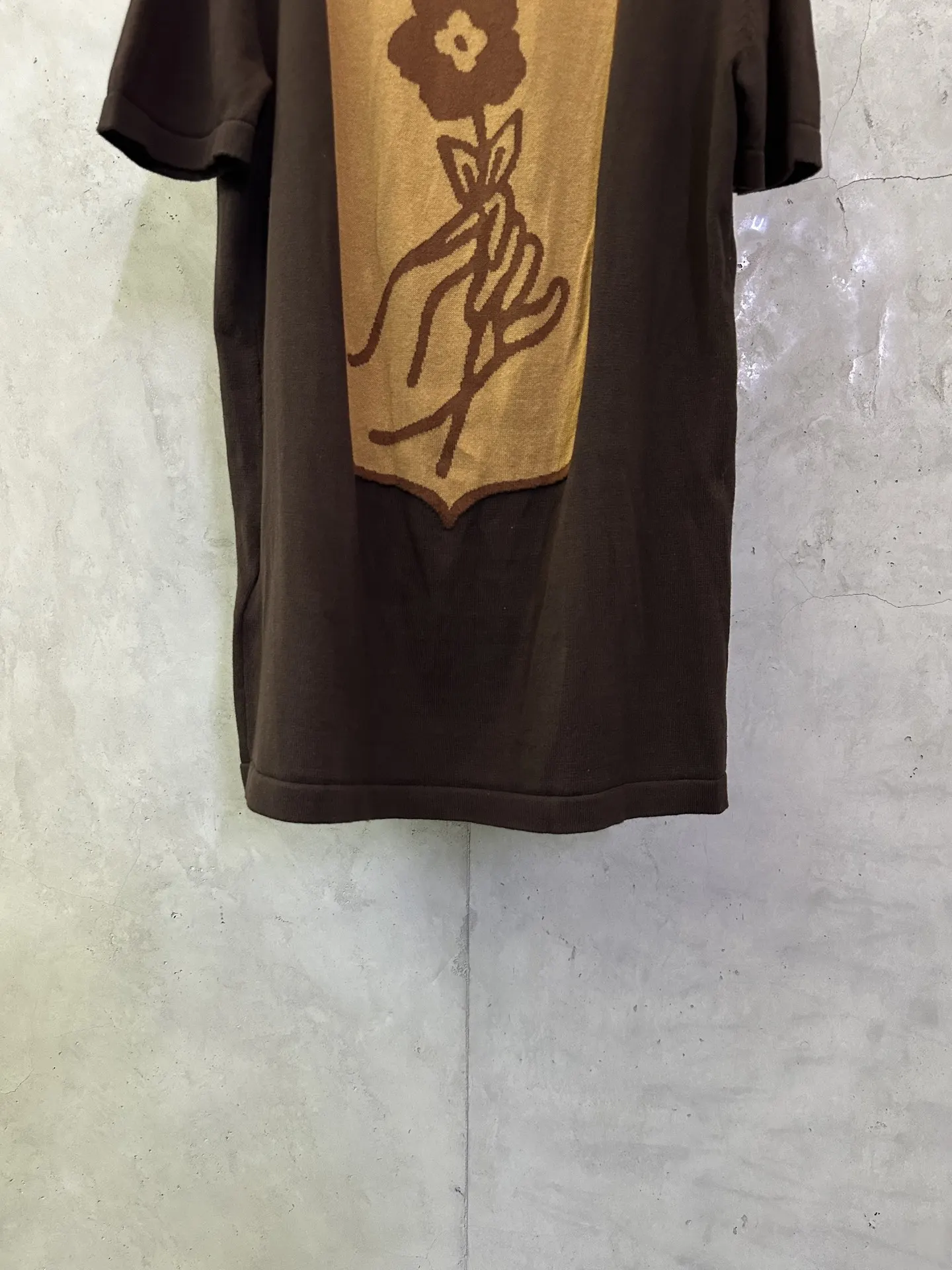 Trunk Jacquard Cotton Knit T-Shirt D27012485 — view 6