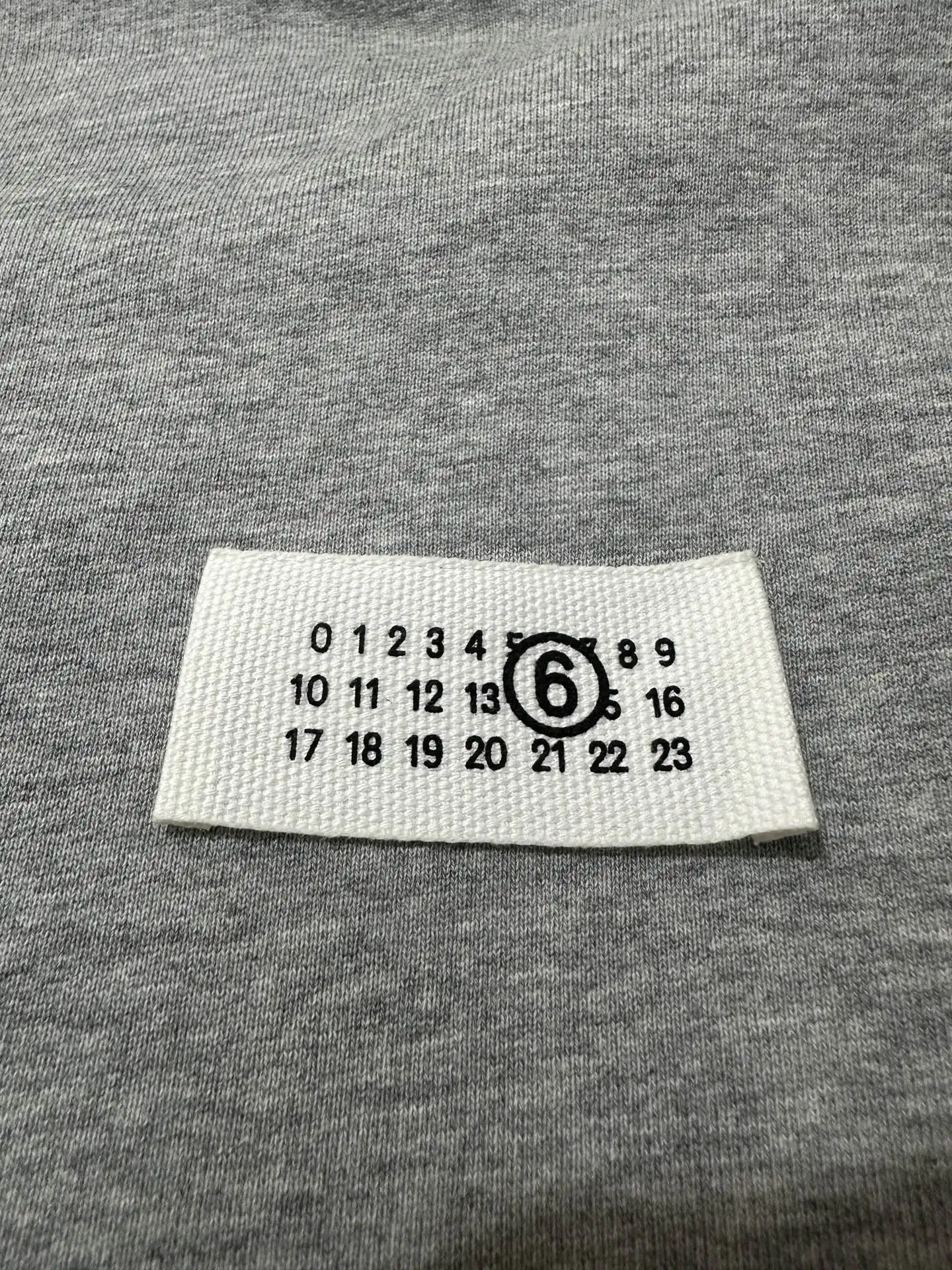 MM6 Distressed Hem Logo Hoodie D27020517 — view 8