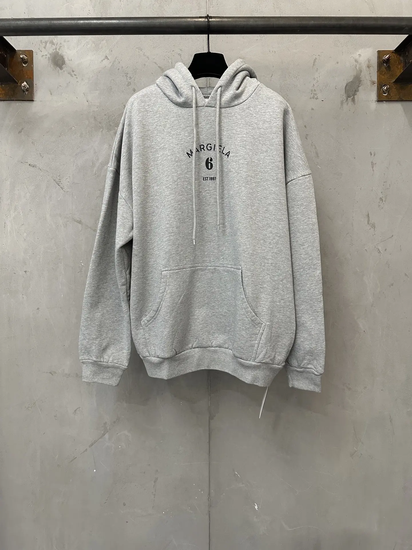 MM6 Logo Print Loopback Cotton Hoodie D27020657