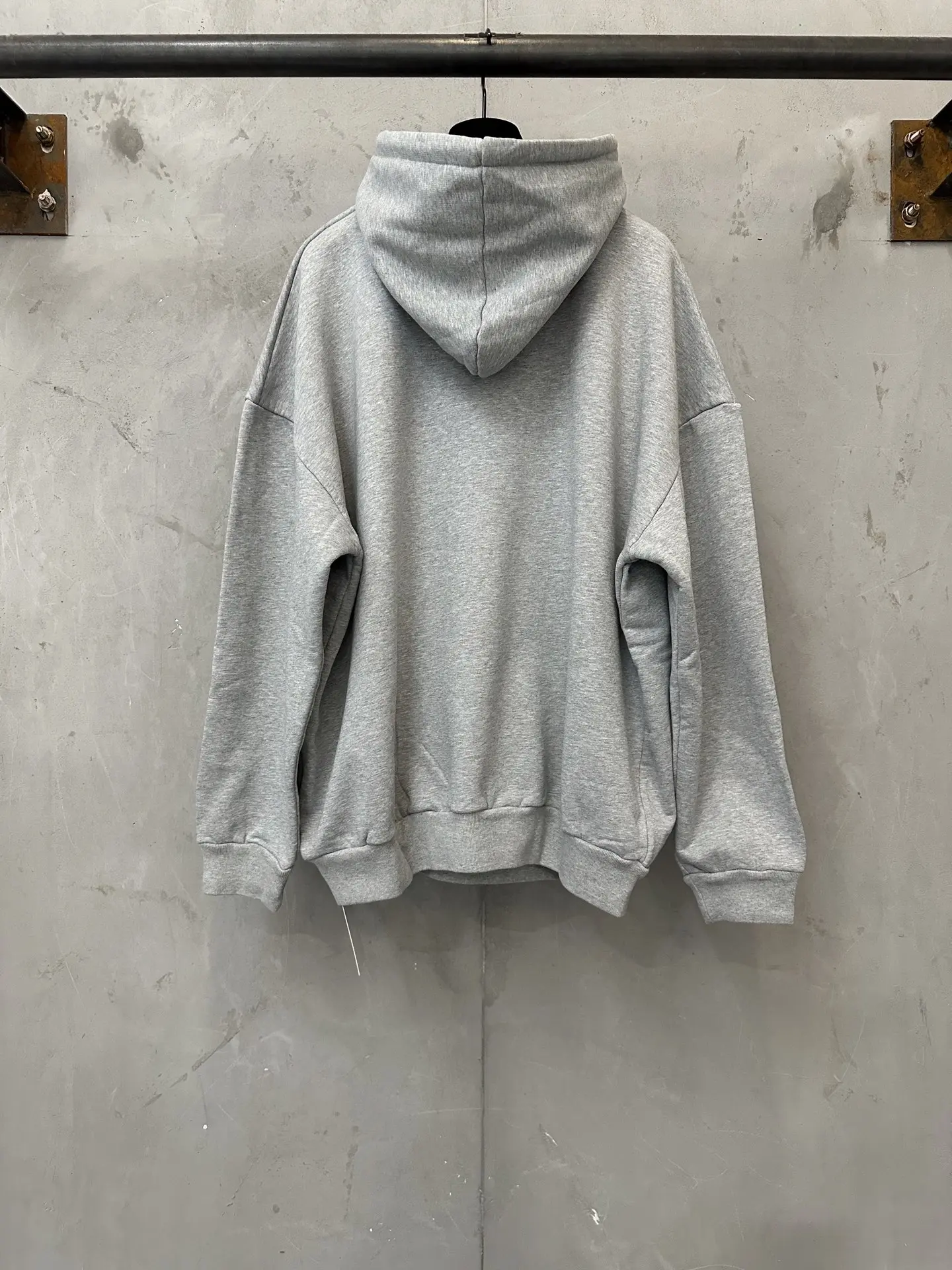 MM6 Logo Print Loopback Cotton Hoodie D27020657 — view 2