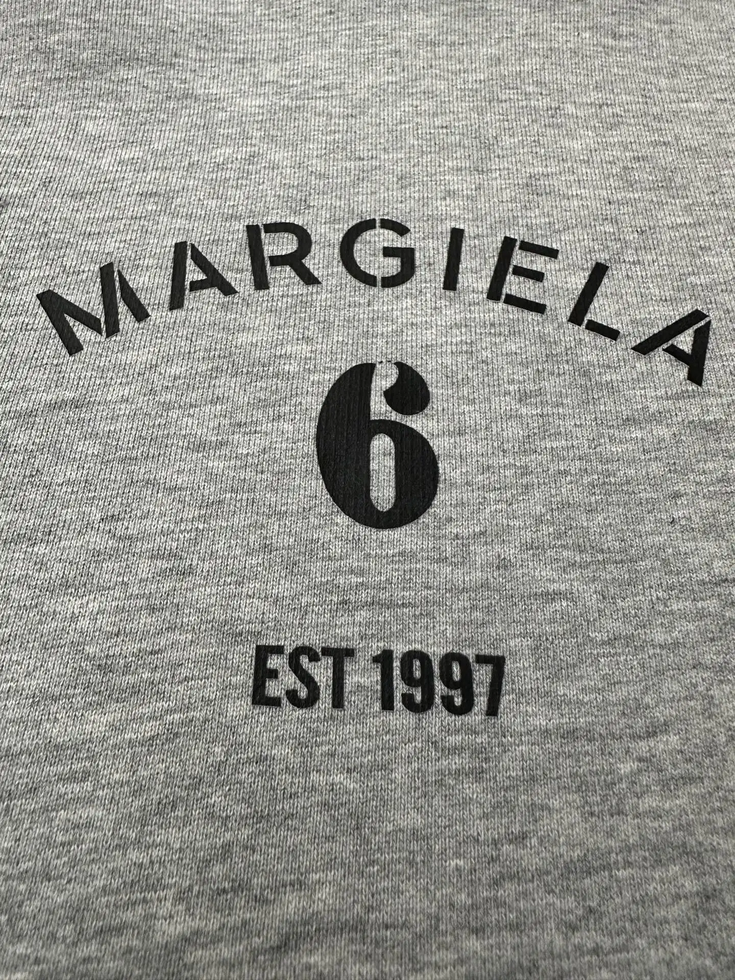 MM6 Logo Print Loopback Cotton Hoodie D27020657 — view 7