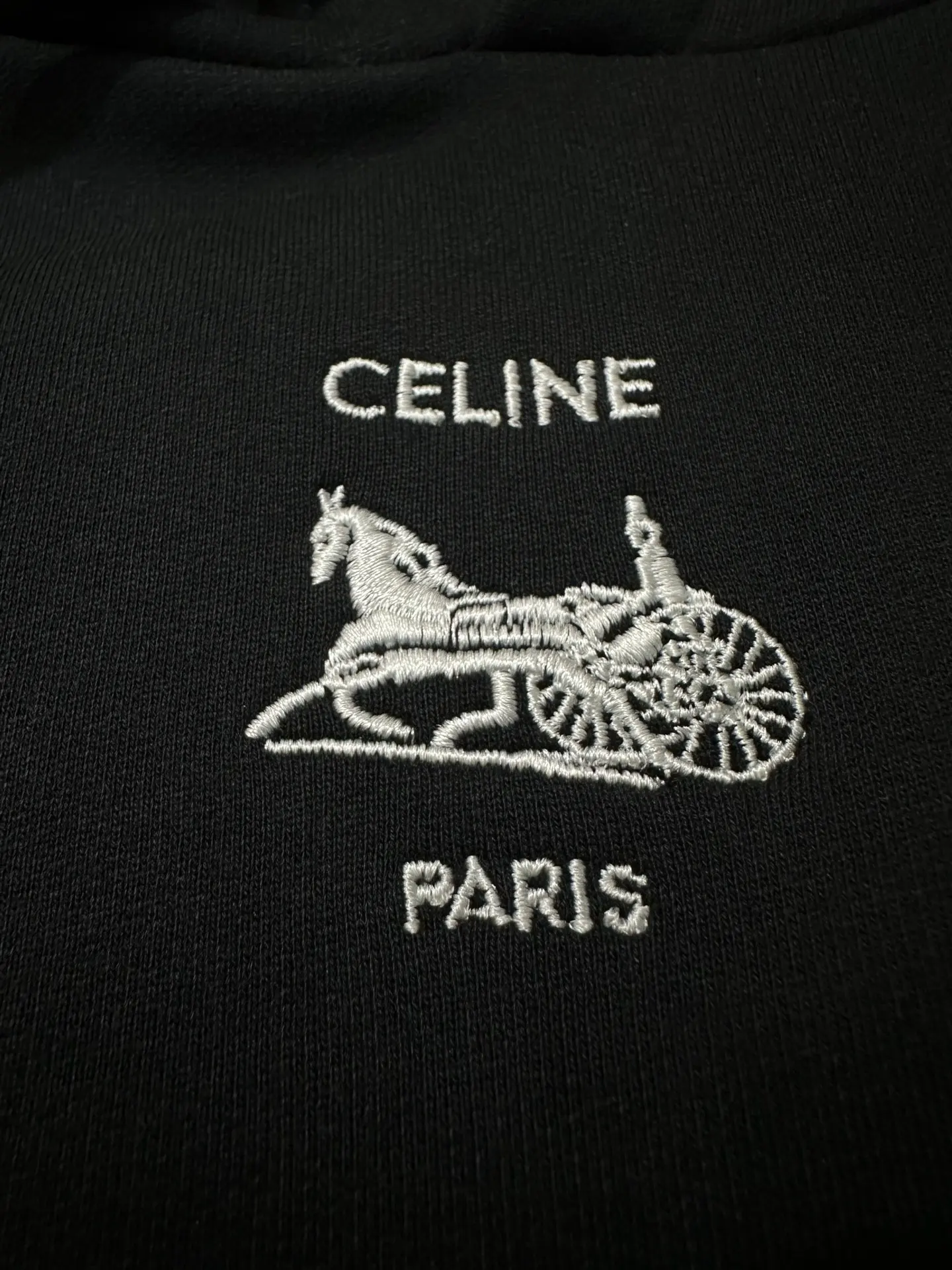 Triomphe Carriage Logo Embroidered Hoodie D28018854 — view 7