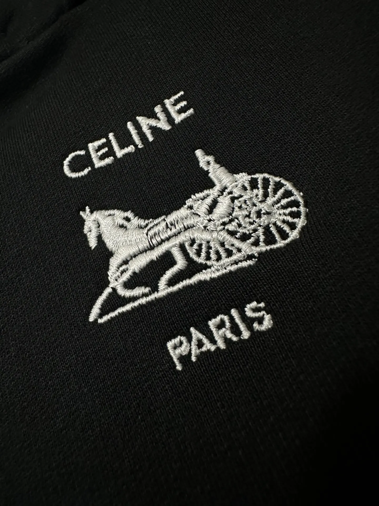 Triomphe Carriage Logo Embroidered Hoodie D28018854 — view 8