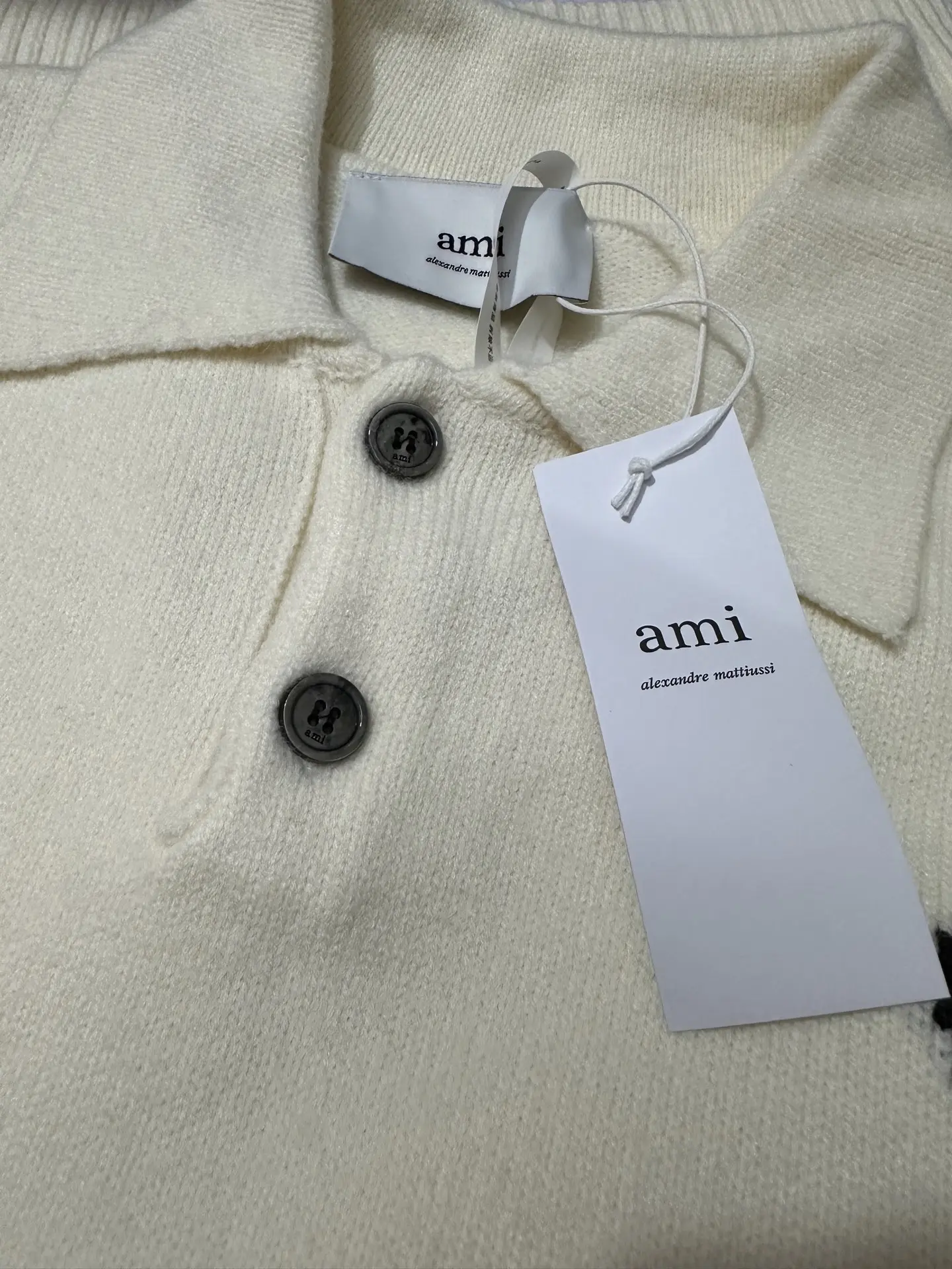 Ami de Cœur Alpaca-Blend Knitted Polo Sweater D30023097 — view 6