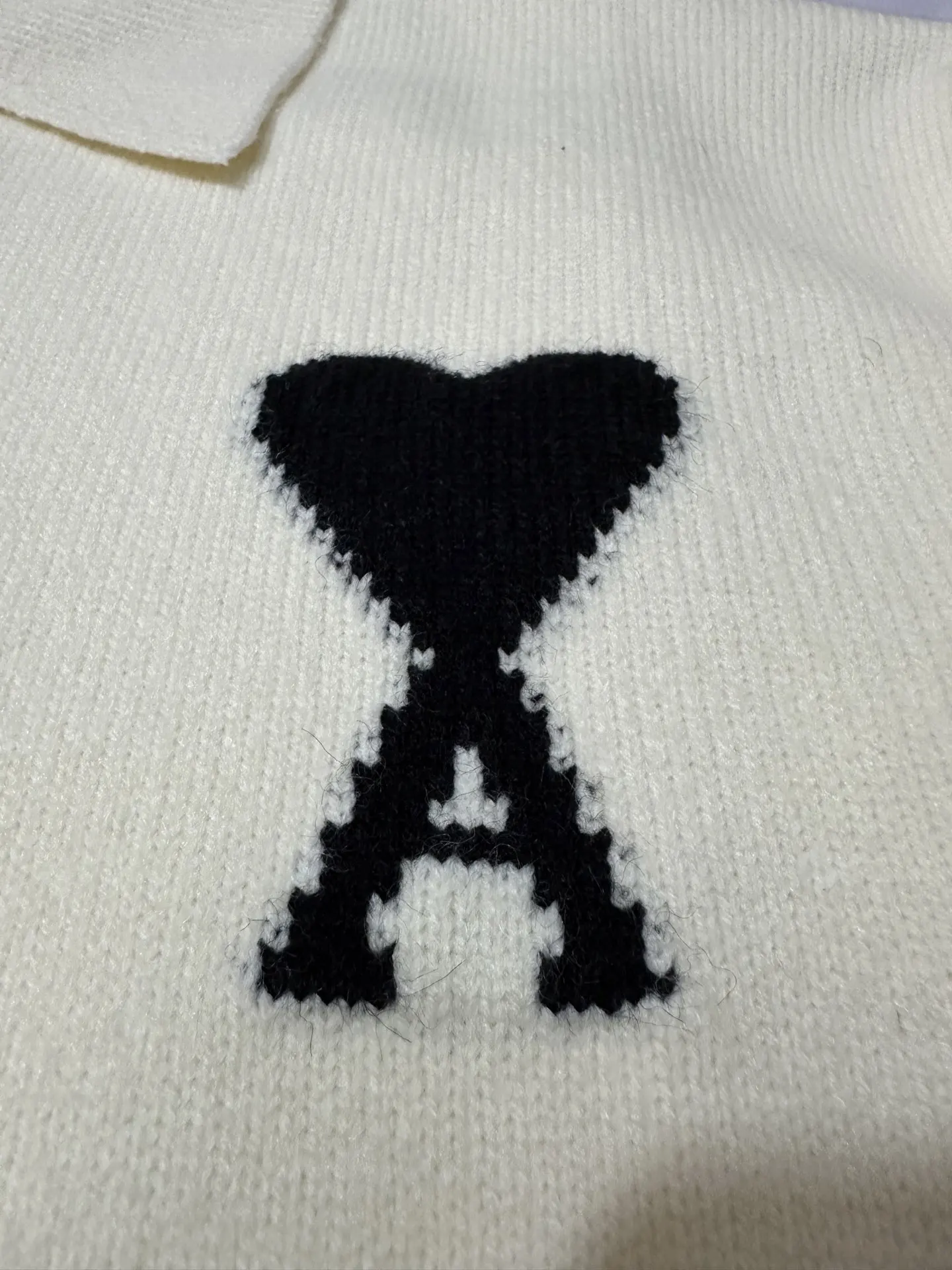 Ami de Cœur Alpaca-Blend Knitted Polo Sweater D30023097 — view 7