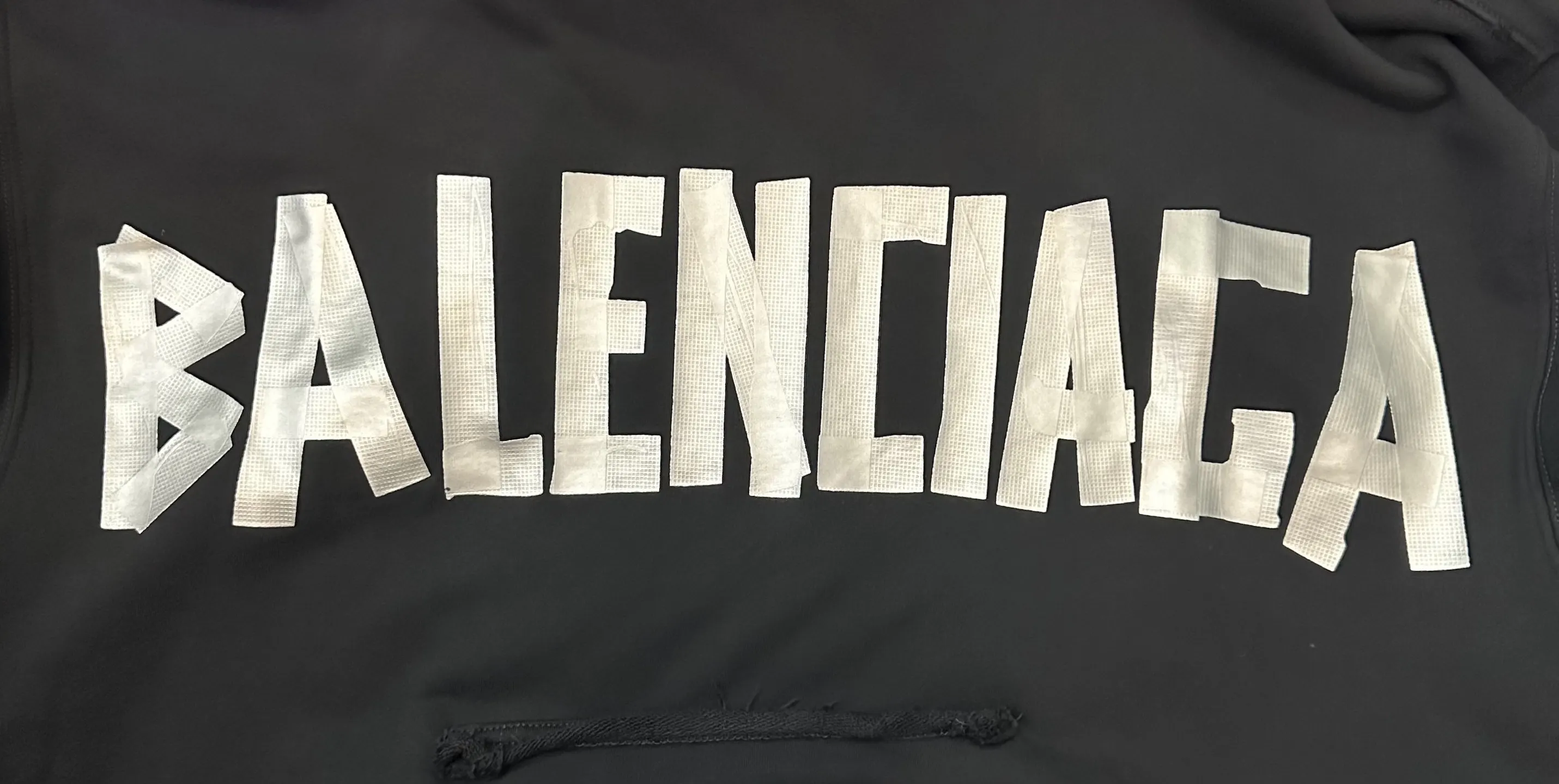 Distressed Logo-Print Cotton-Fleece Hoodie D32018938 — view 8