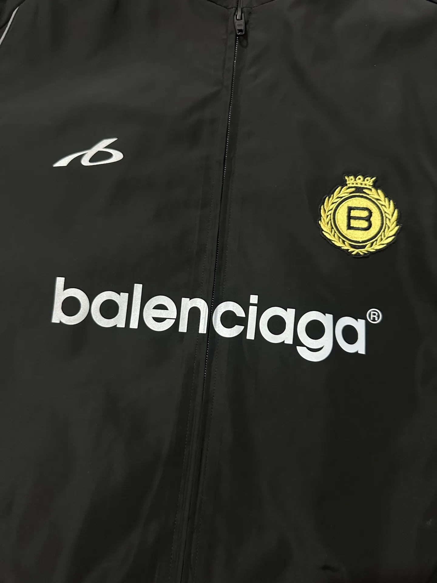 Logo-Print Reflective Trim Track Jacket D33022214 — view 8