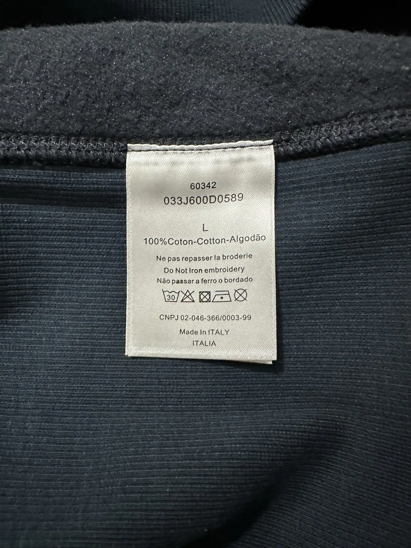Oblique Jacquard Cotton-Terry Hoodie D33020513 — view 10