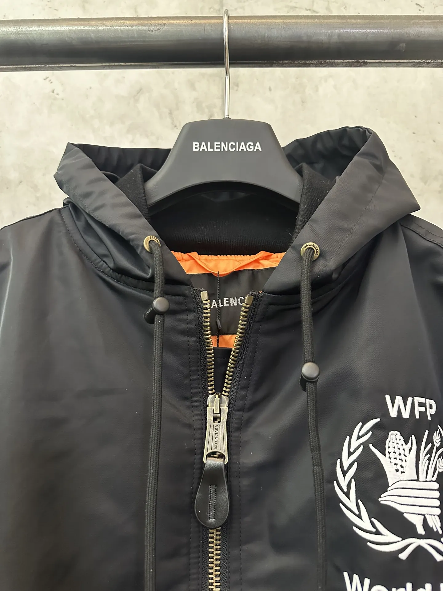 WFP Embroidered Hooded Bomber Jacket D47023723 — view 7